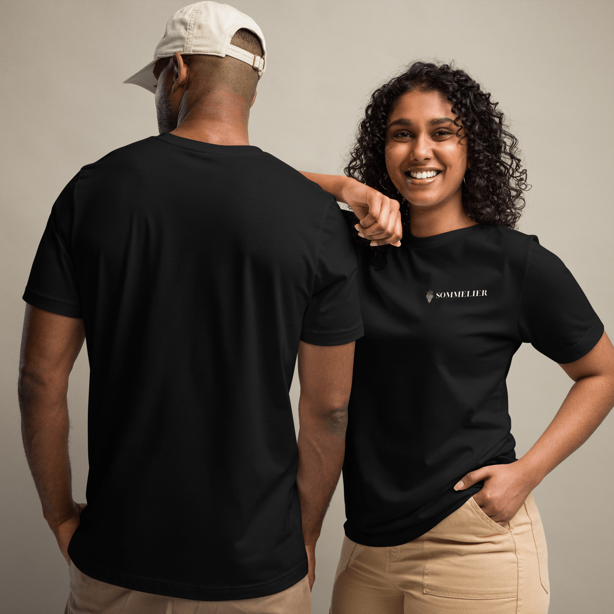 Unisex Classic Sommelier T-Shirt – Minimalist Elegance for SOMMS - SOMM DIGI