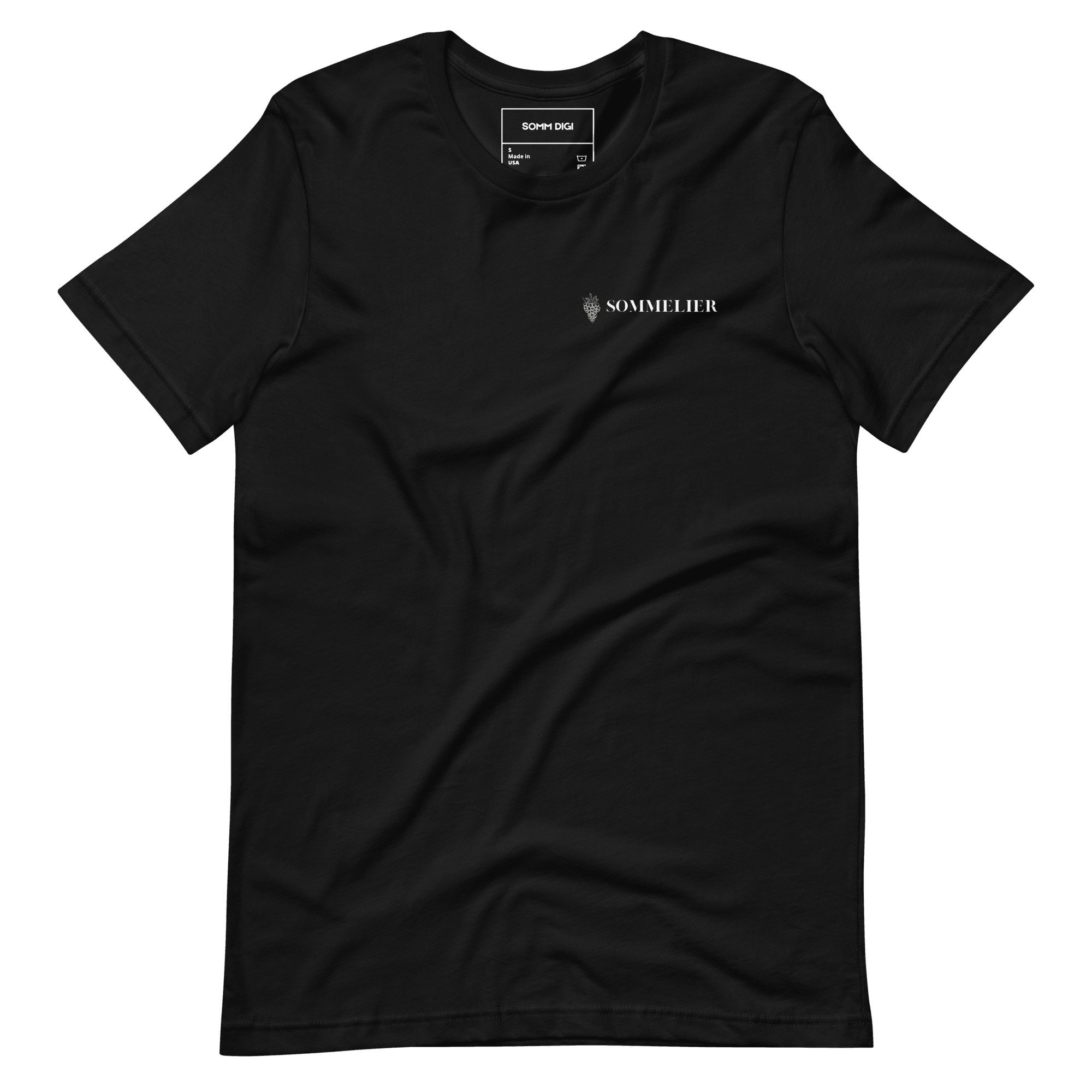 Unisex Classic Sommelier T-Shirt – Minimalist Elegance for SOMMS - SOMM DIGI