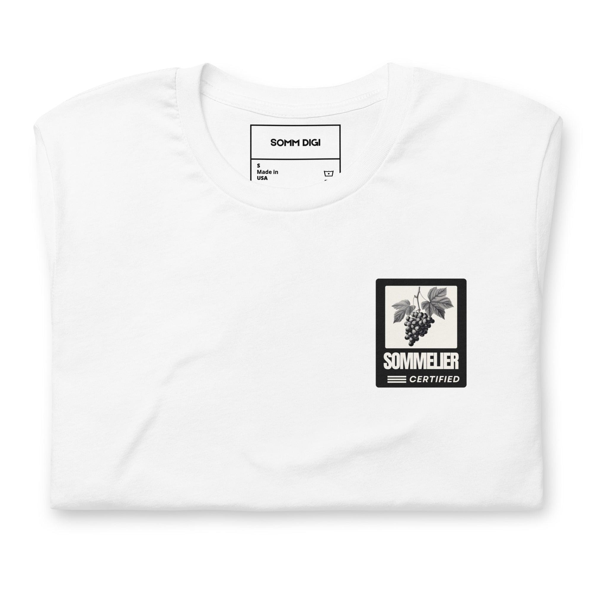 Sommelier Certified T-Shirt | Essential Tee for Sommelier - SOMM DIGI
