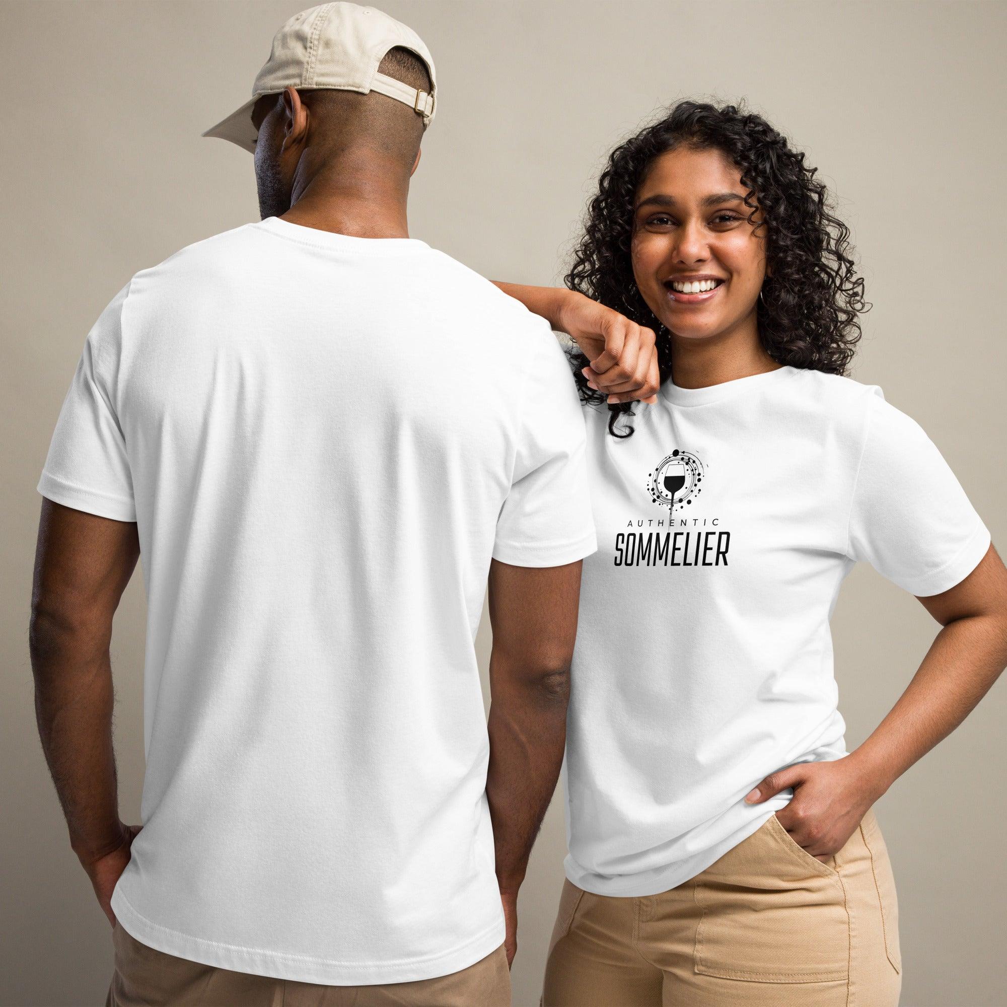 Authentic Sommelier" T-Shirt – Unisex, For True Wine Stewards - SOMM DIGI