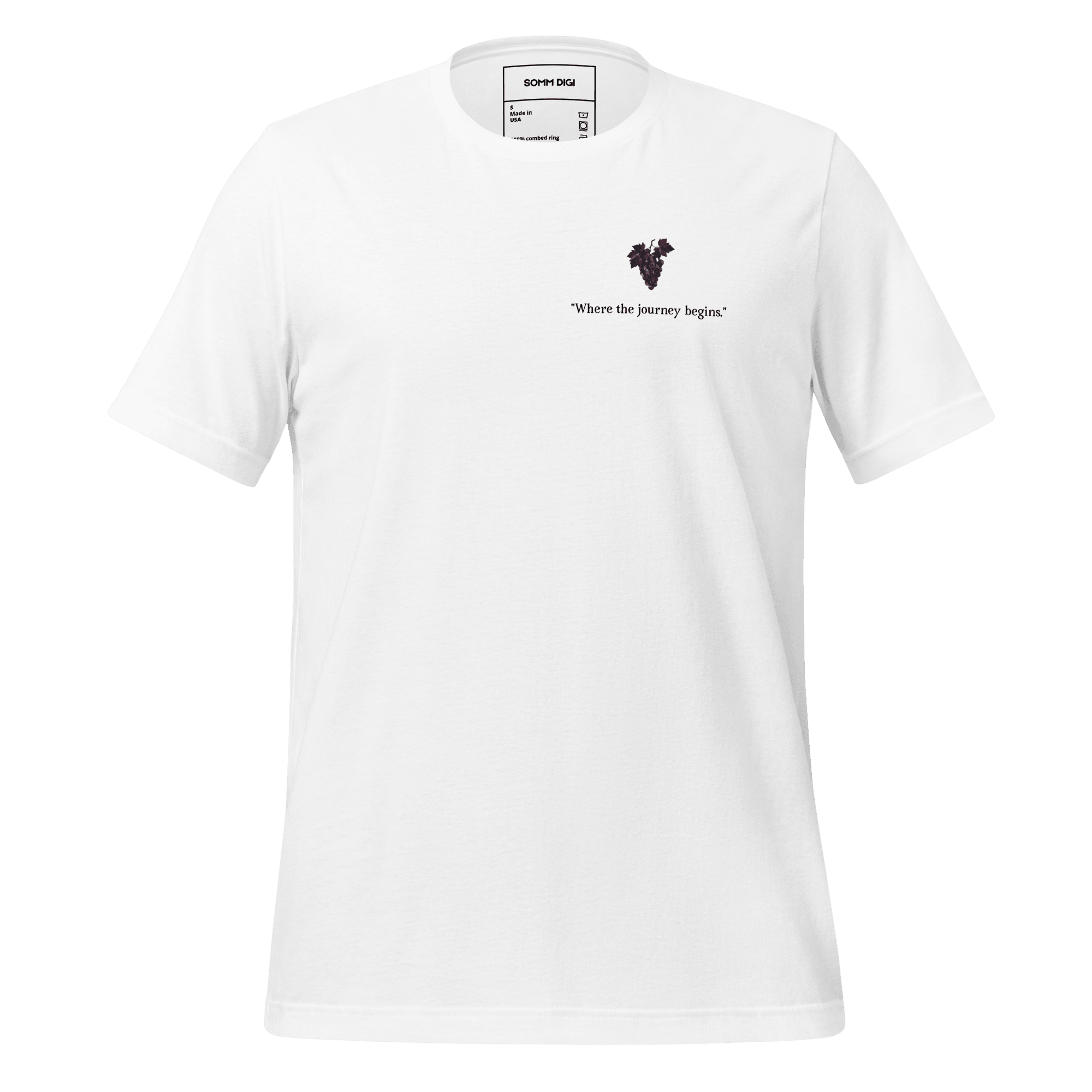 Where the Journey Begins - Unisex Wine Shirt - SOMM DIGI