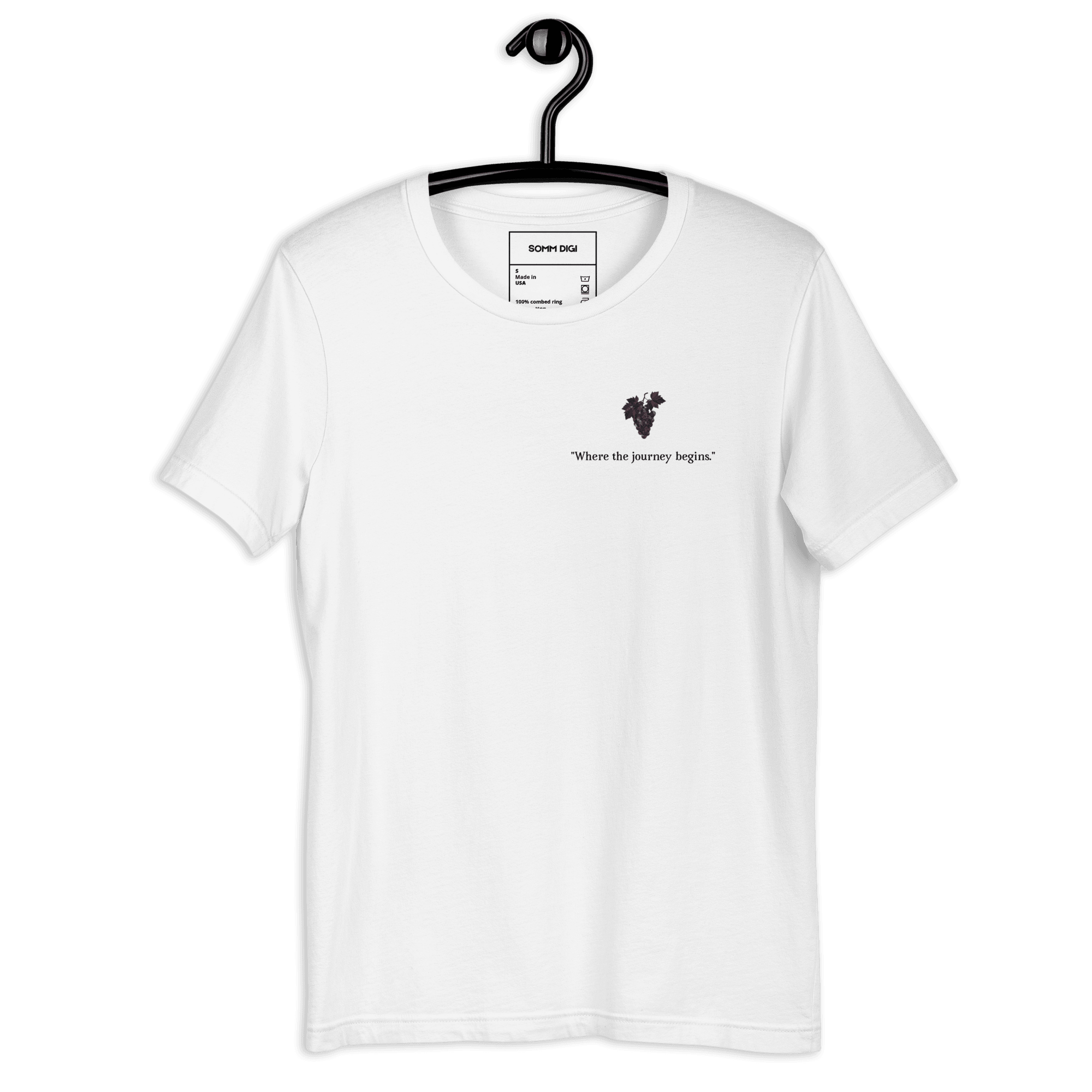 Where the Journey Begins - Unisex Wine Shirt - SOMM DIGI