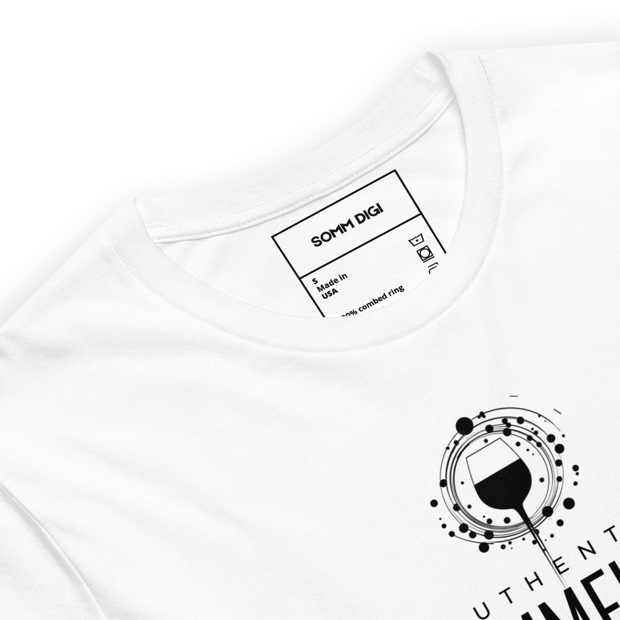 Authentic Sommelier" T-Shirt – Unisex, For True Wine Stewards - SOMM DIGI