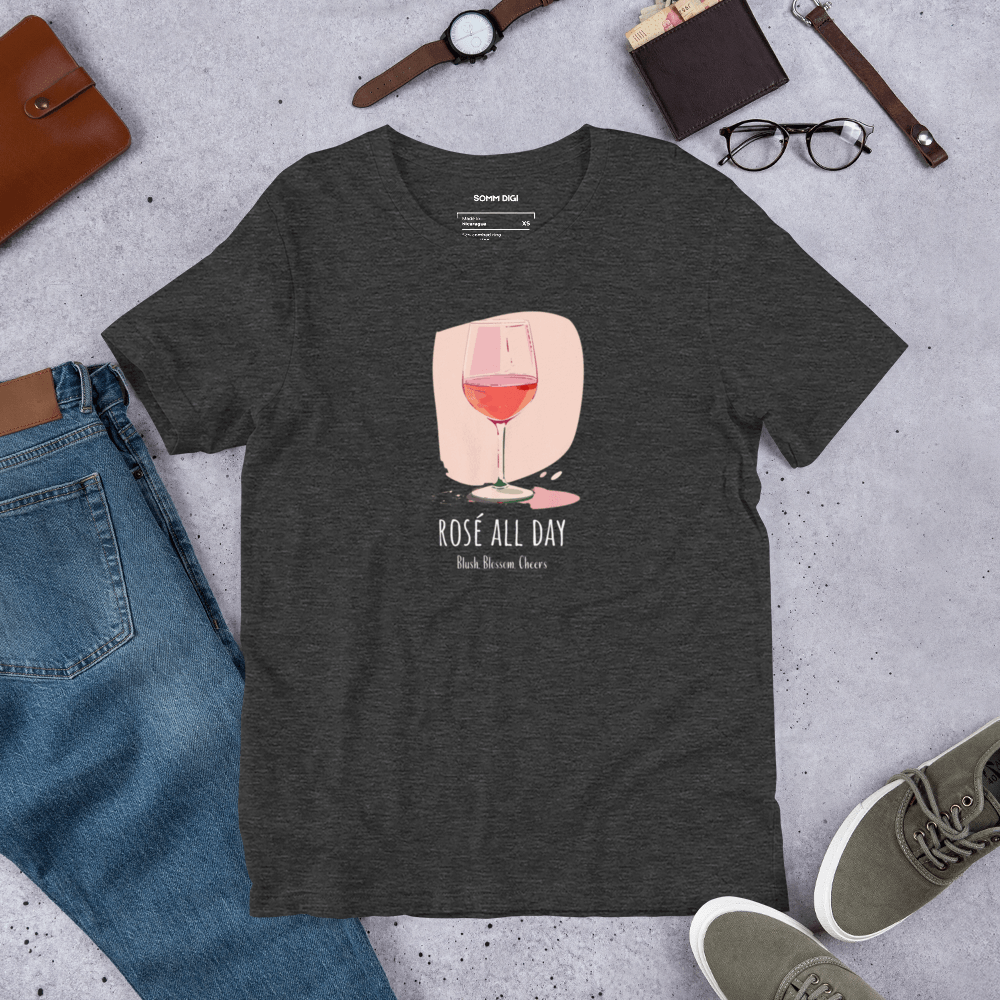 Rosé All Day T-Shirt – Sip in Style - SOMM DIGI