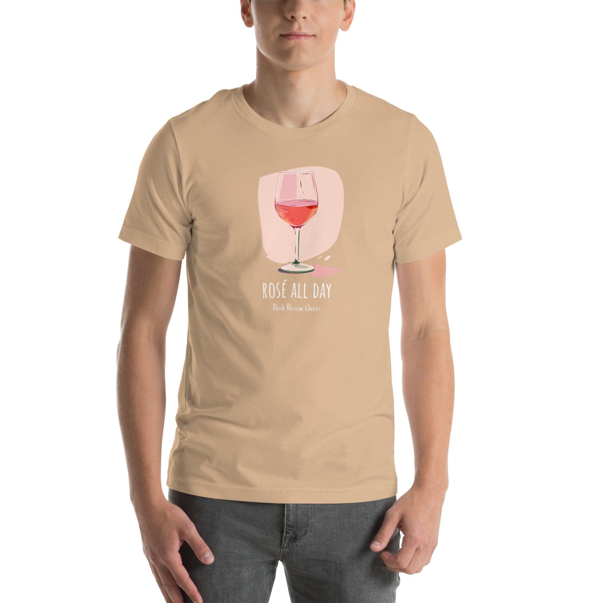 Rosé All Day T-Shirt – Sip in Style - SOMM DIGI