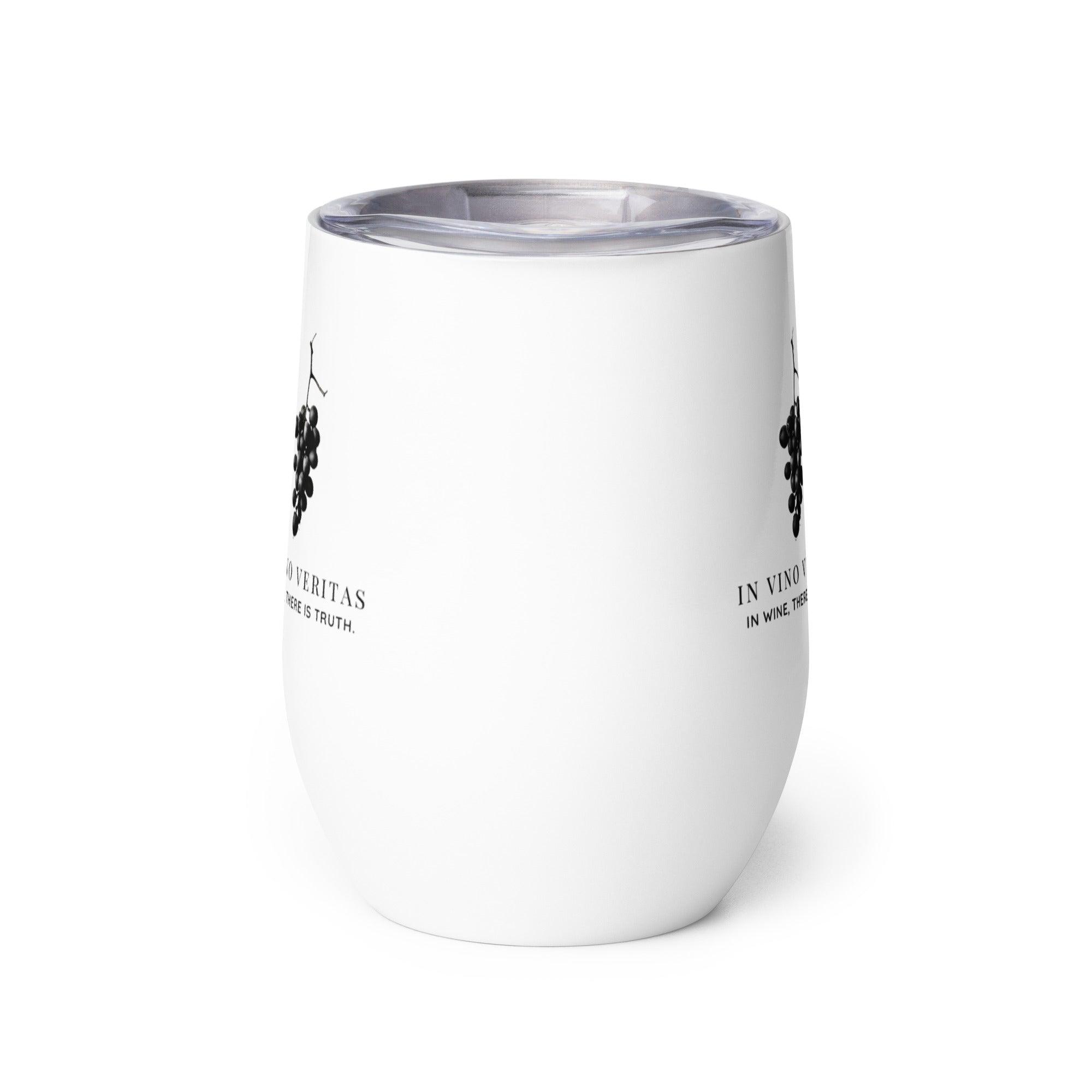 In Vino Veritas Custom Stainless Steel Wine Tumbler - SOMM DIGI
