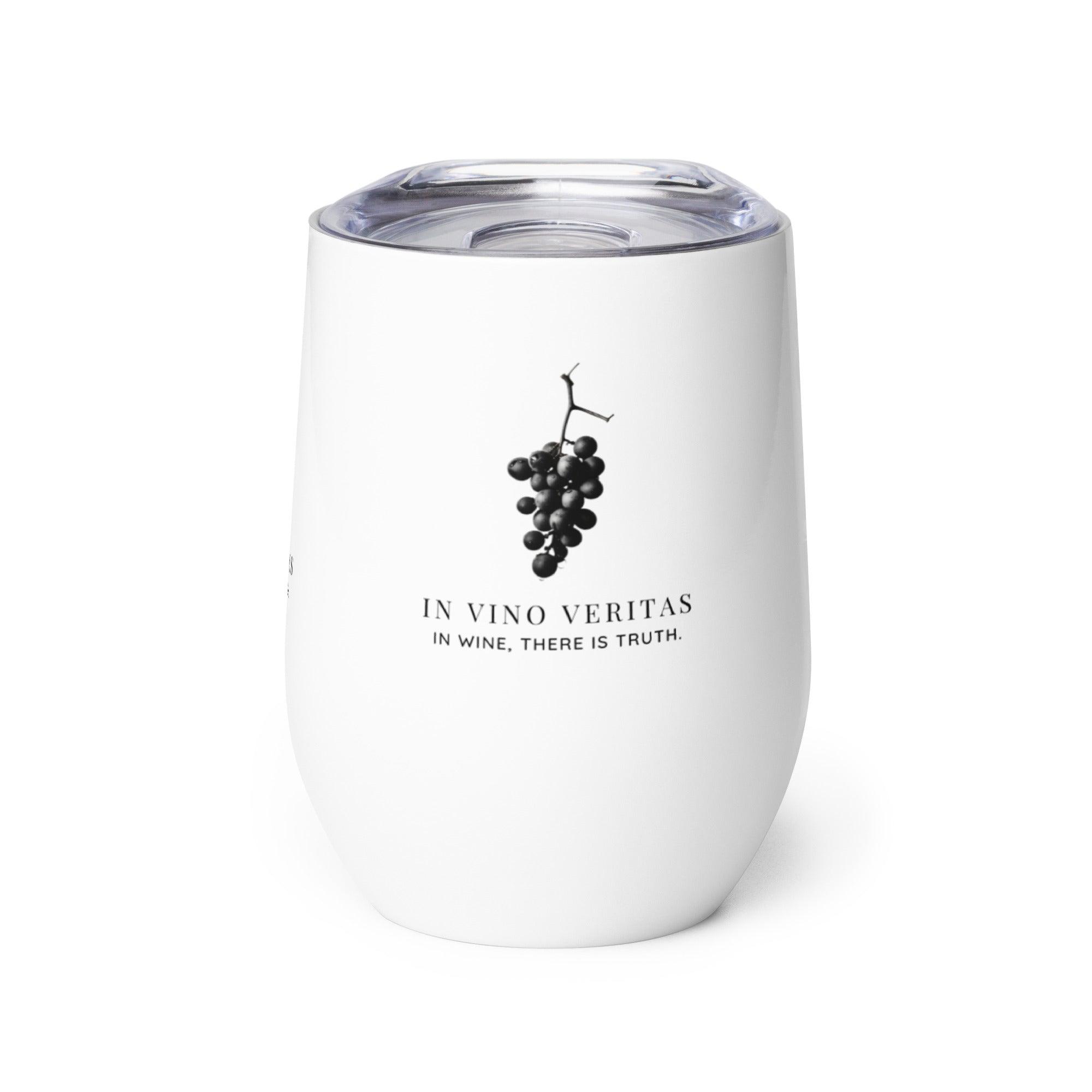 In Vino Veritas Custom Stainless Steel Wine Tumbler - SOMM DIGI