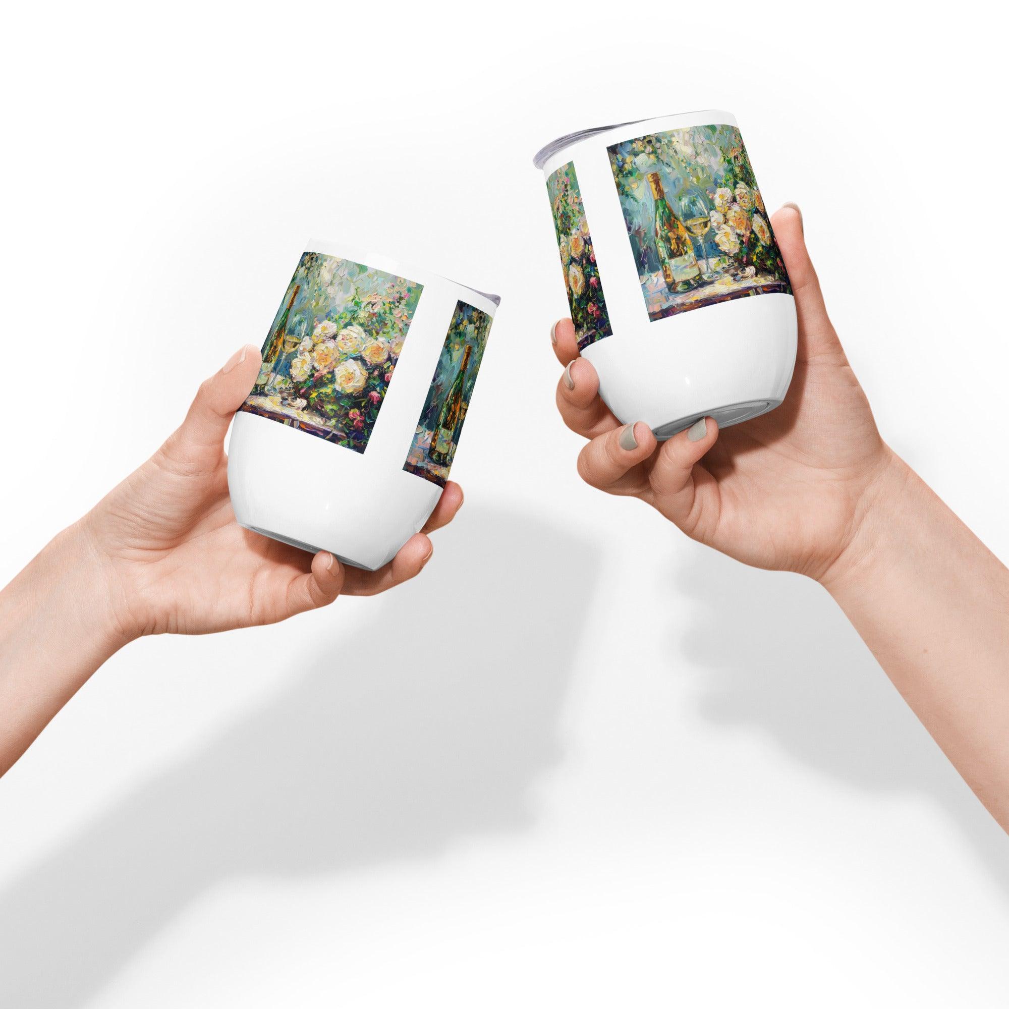 Enchanted Garden Art Stainless Steel Wine Tumbler - SOMM DIGI