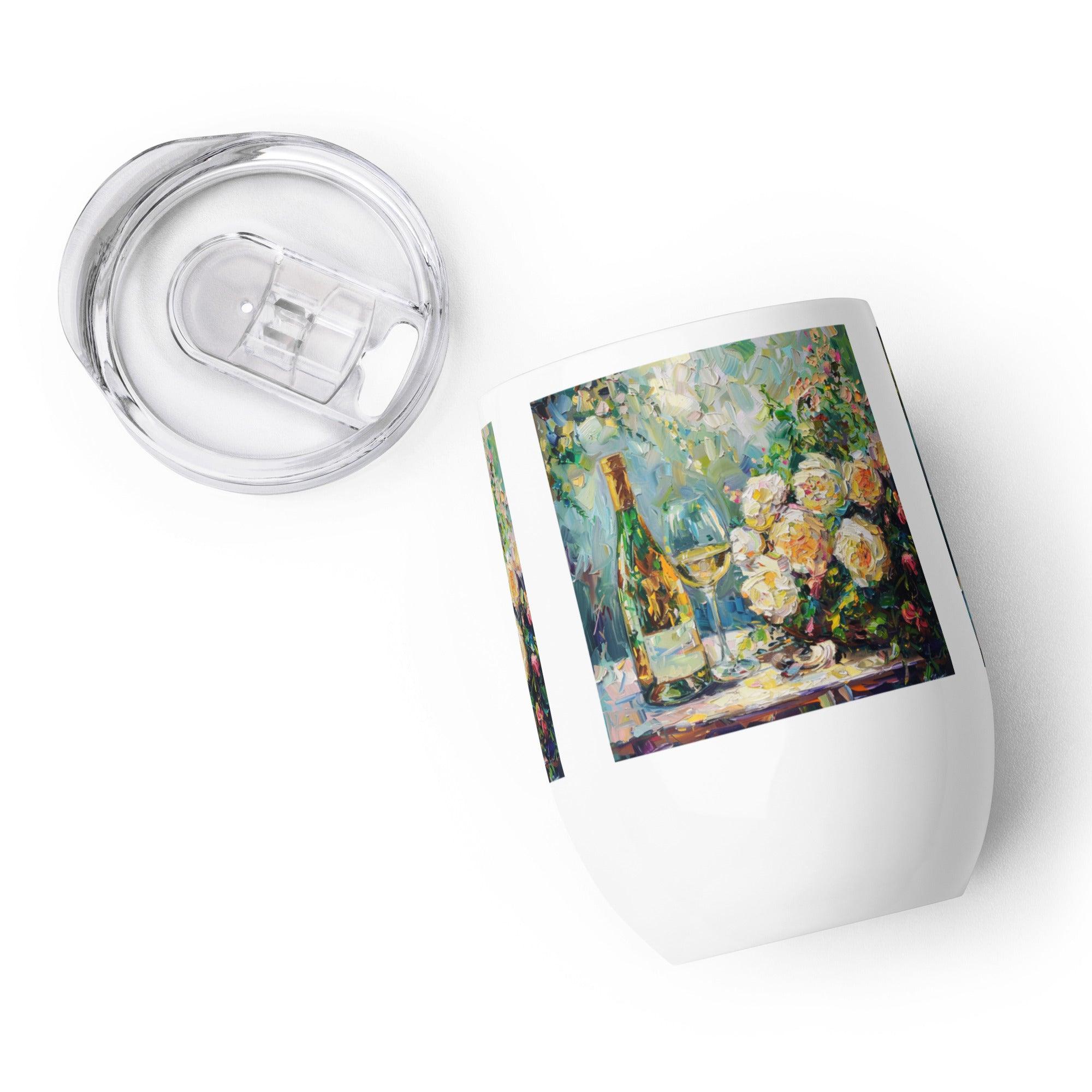 Enchanted Garden Art Stainless Steel Wine Tumbler - SOMM DIGI