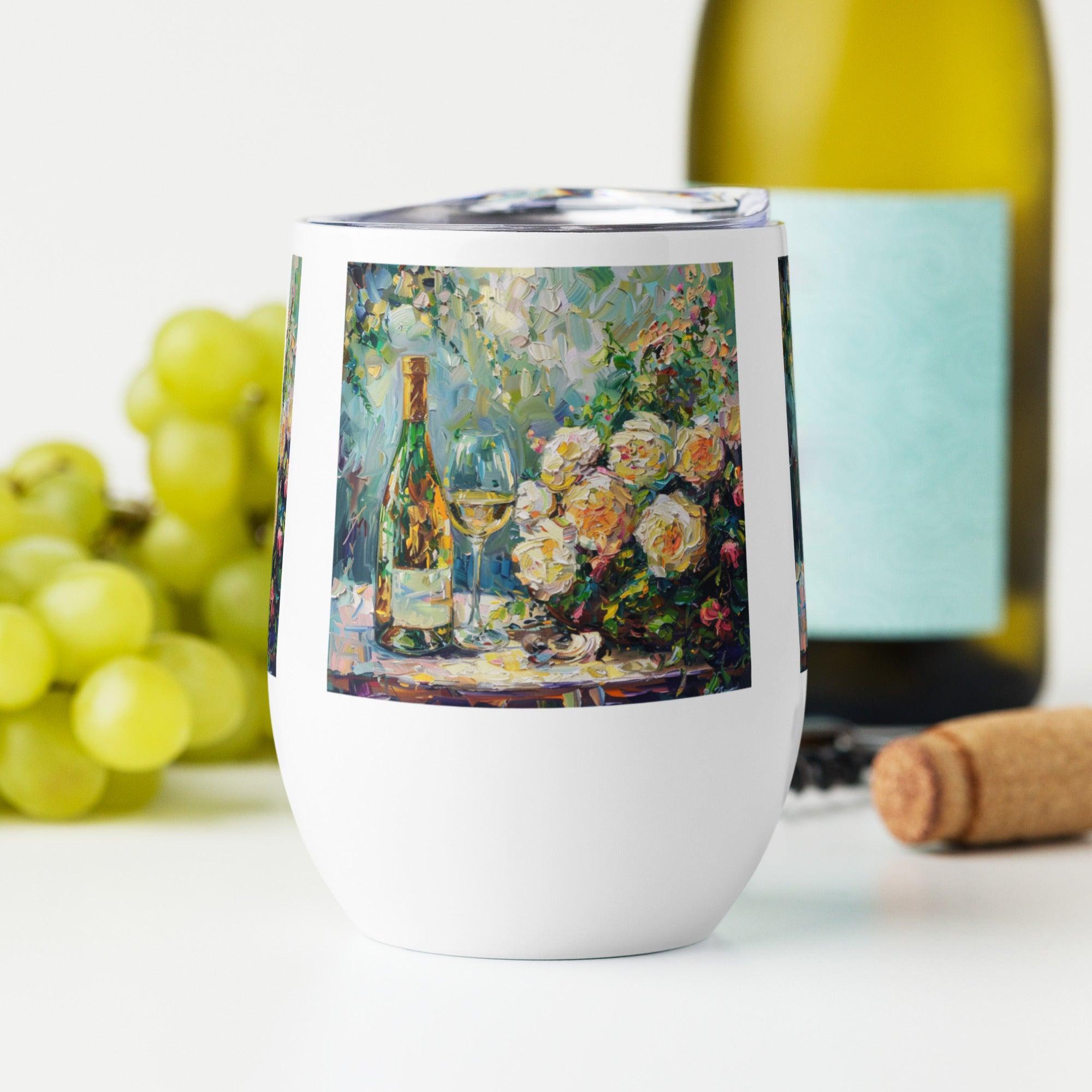 Enchanted Garden Art Stainless Steel Wine Tumbler - SOMM DIGI