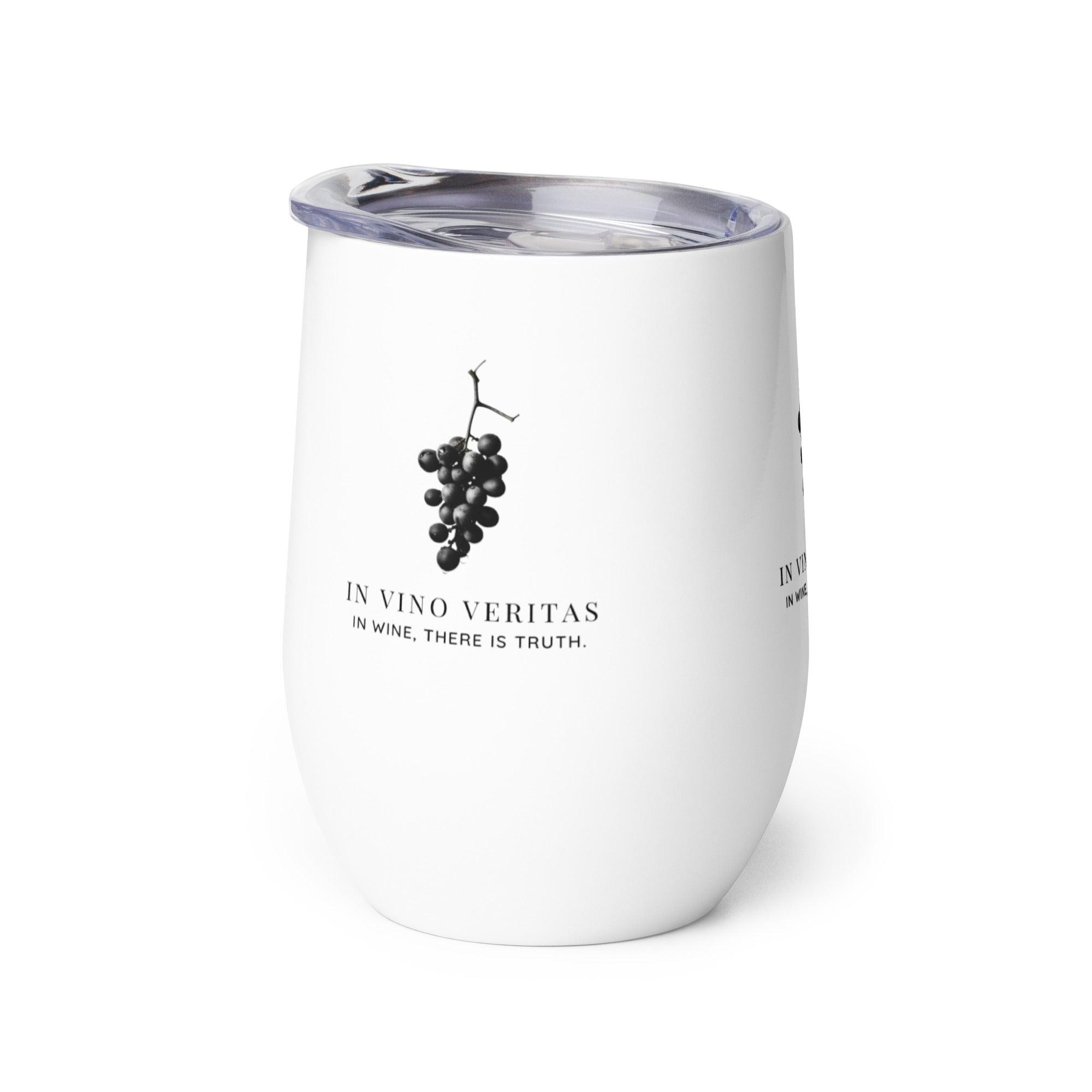 In Vino Veritas Custom Stainless Steel Wine Tumbler - SOMM DIGI