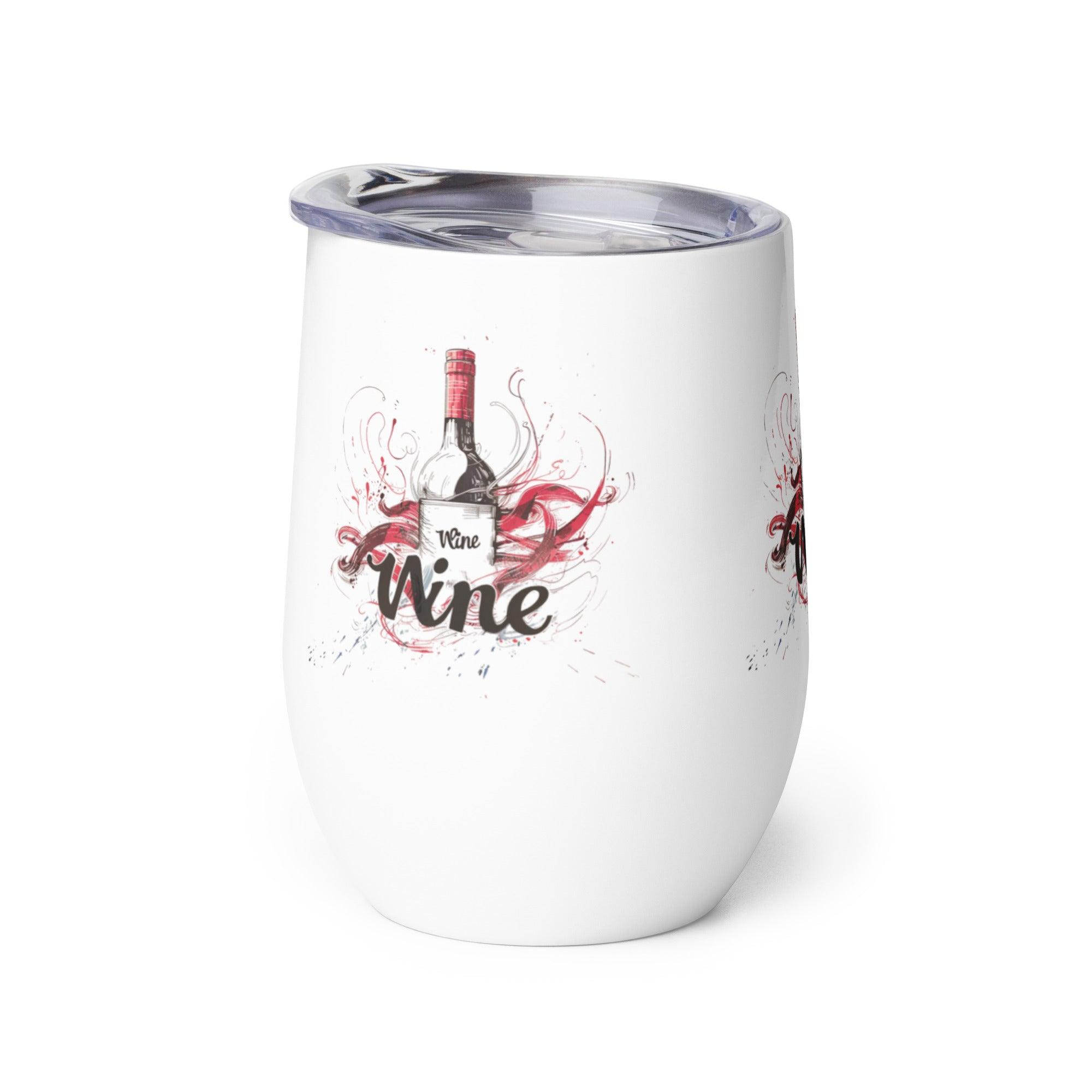 Time for Wine - Artistic Stainless Steel Wine Tumbler - SOMM DIGI