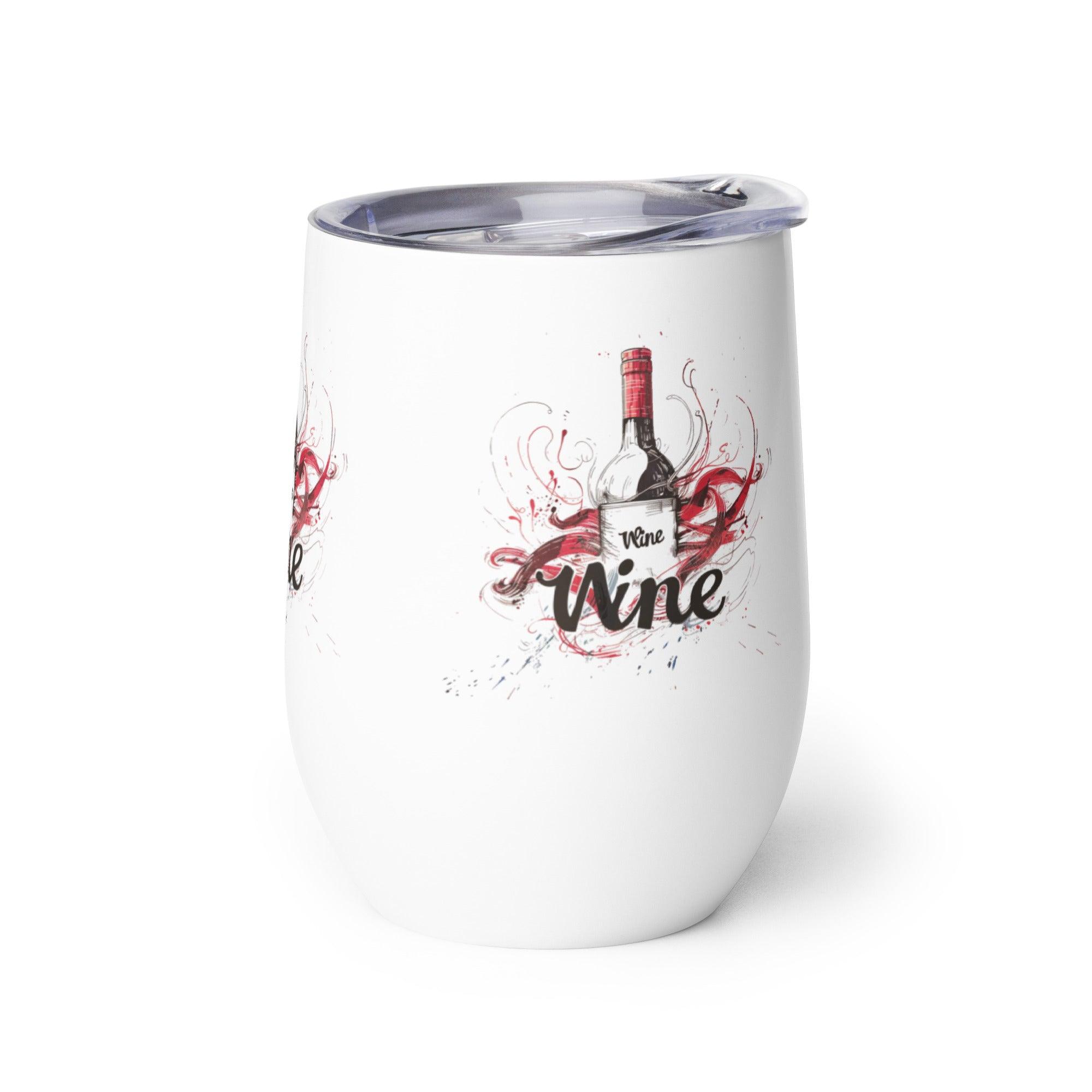 Time for Wine - Artistic Stainless Steel Wine Tumbler - SOMM DIGI