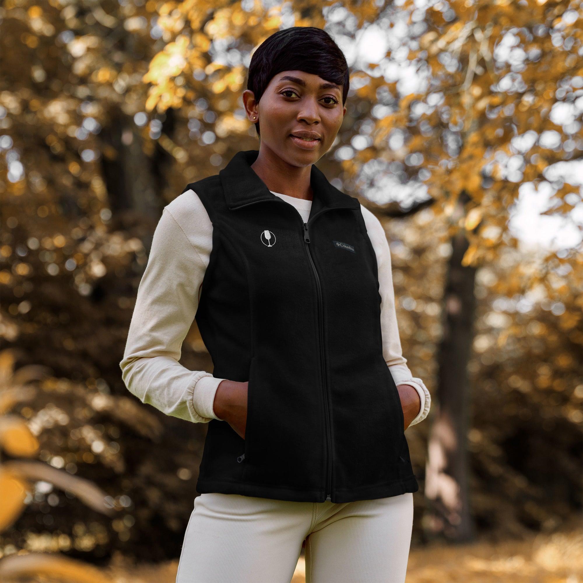 Wine Lover Women’s Columbia Fleece Vest - SOMM DIGI