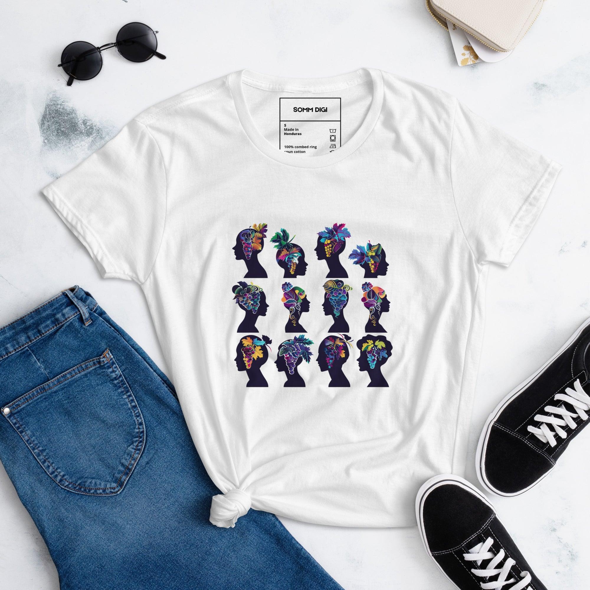 Artistic Sips: The Ultimate Winery Shirt for Women's Wine Tastings