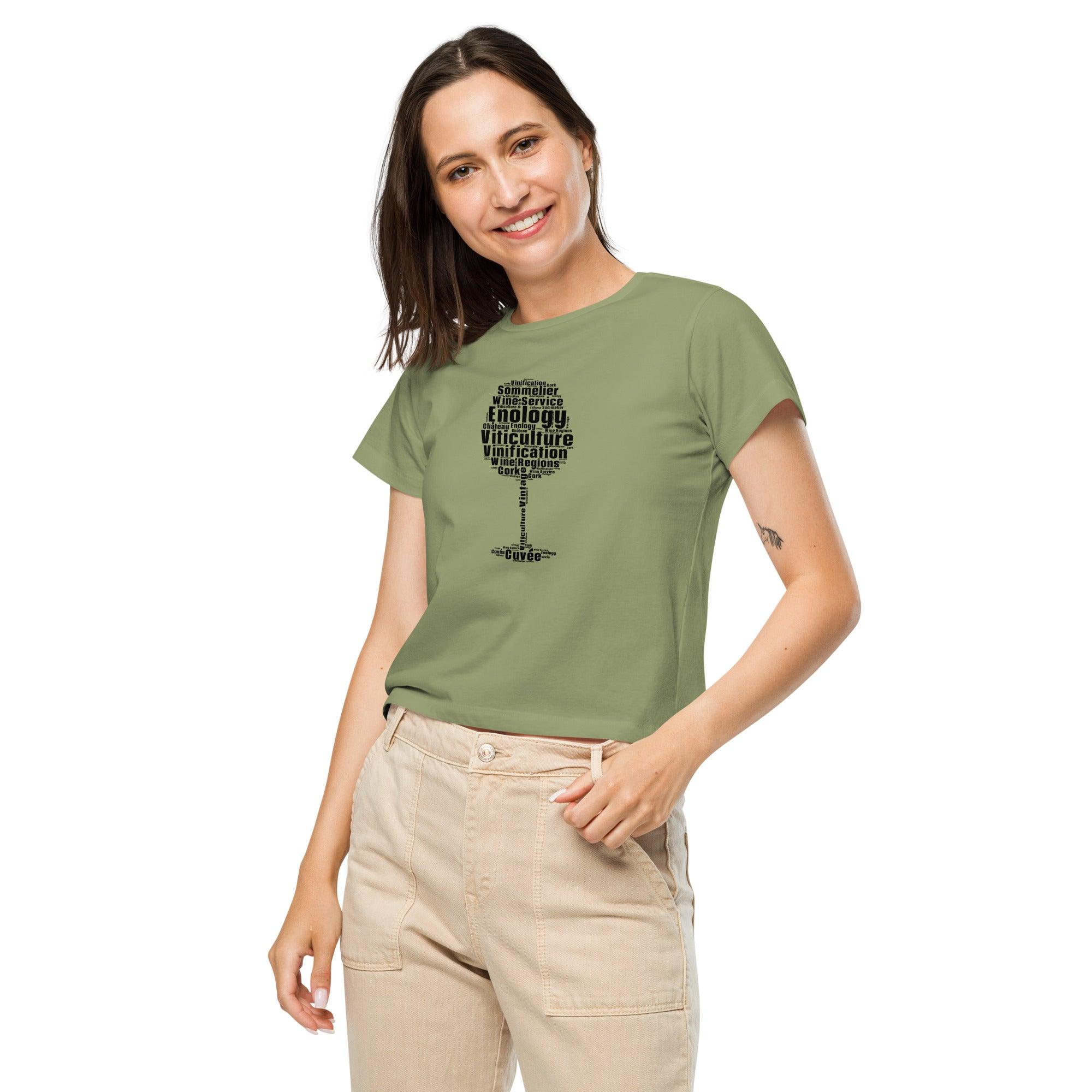 Women’s high-waisted t-shirt - SOMM DIGI