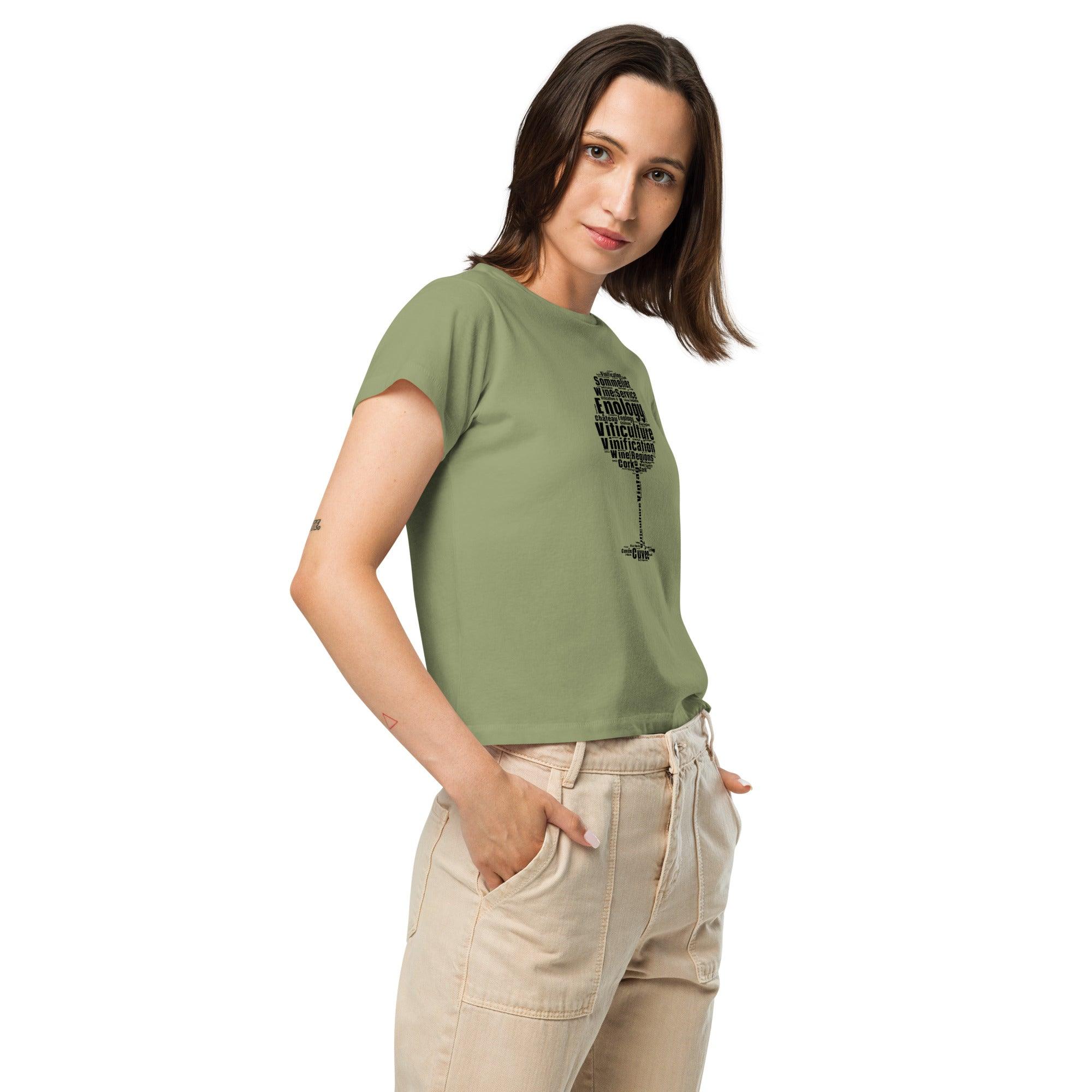 Women’s high-waisted t-shirt - SOMM DIGI