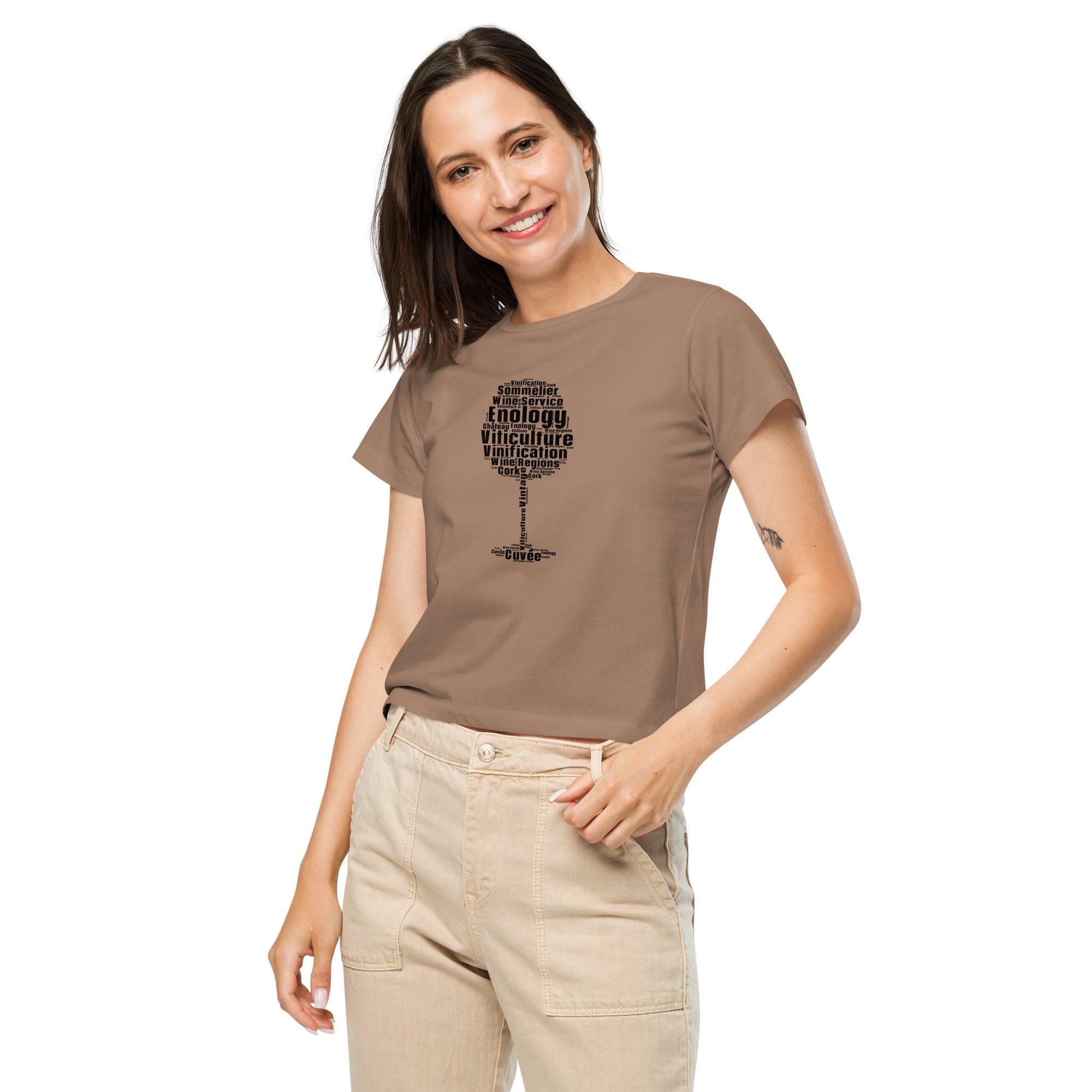 Women’s high-waisted t-shirt - SOMM DIGI