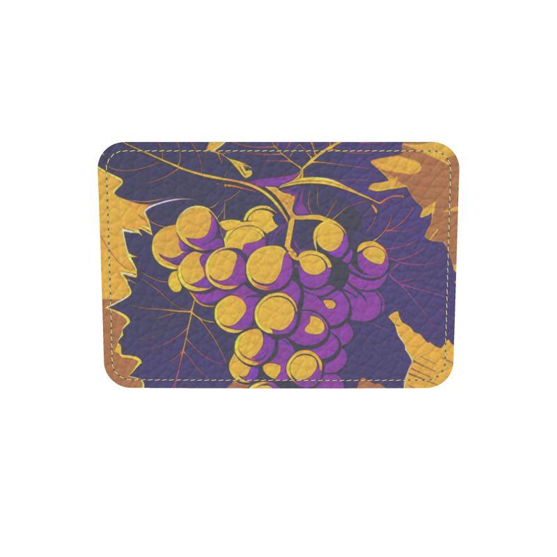 Autumn Vineyard Grapes Leather Backpack - Harvest Chic - SOMM DIGI