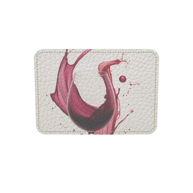 Wine Swirl Elegance Leather Backpack - Bold & Artistic - SOMM DIGI