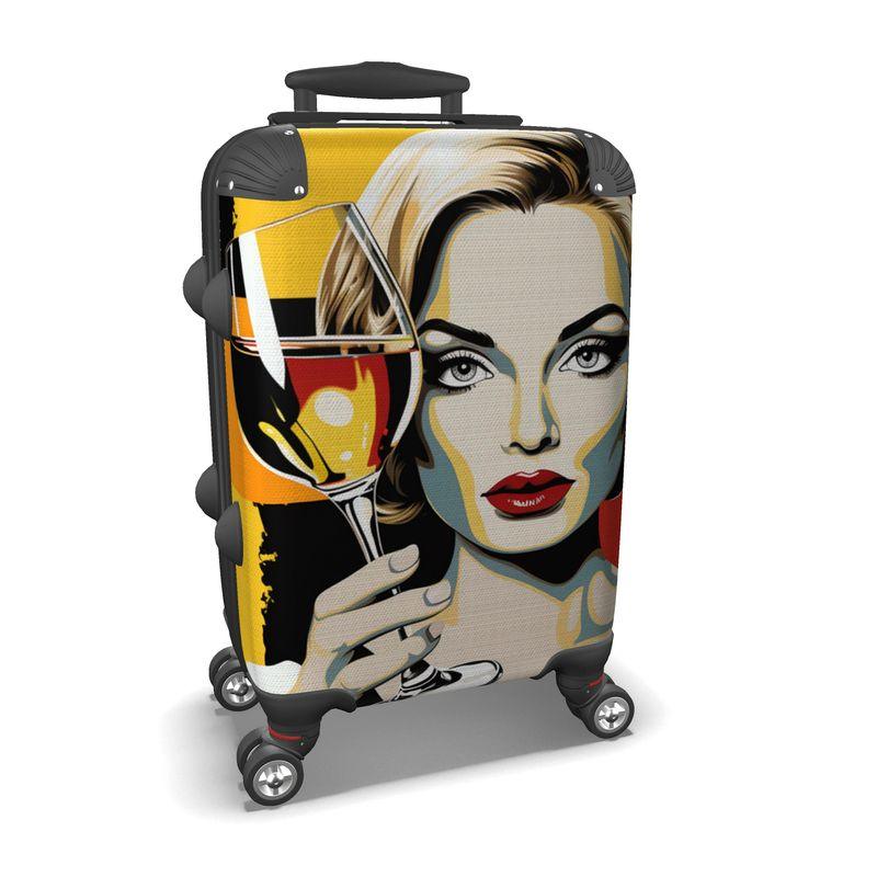 Glamour & Wine Glass Suitcase - Turn Heads at Every Terminal - SOMM DIGI