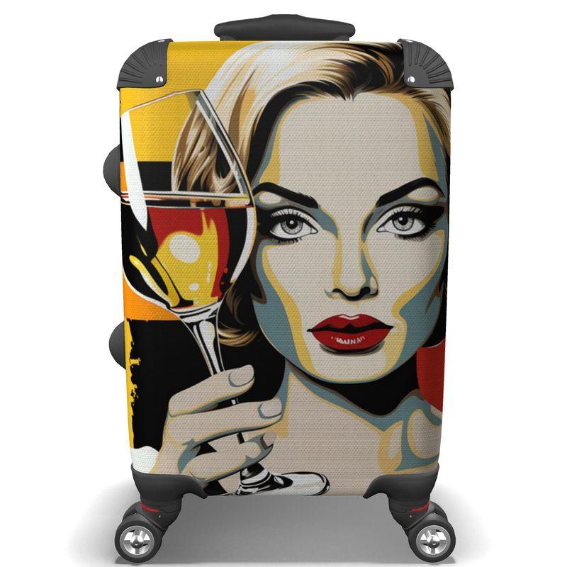 Glamour & Wine Glass Suitcase - Turn Heads at Every Terminal - SOMM DIGI