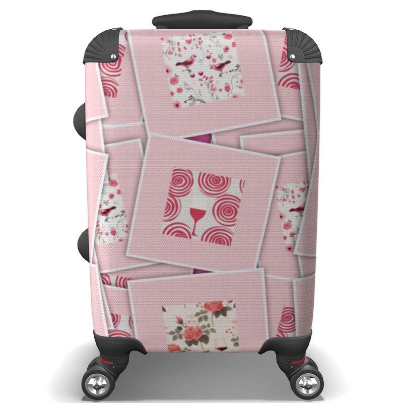 Rosé Patchwork Suitcase - Wine Country in Bloom - SOMM DIGI