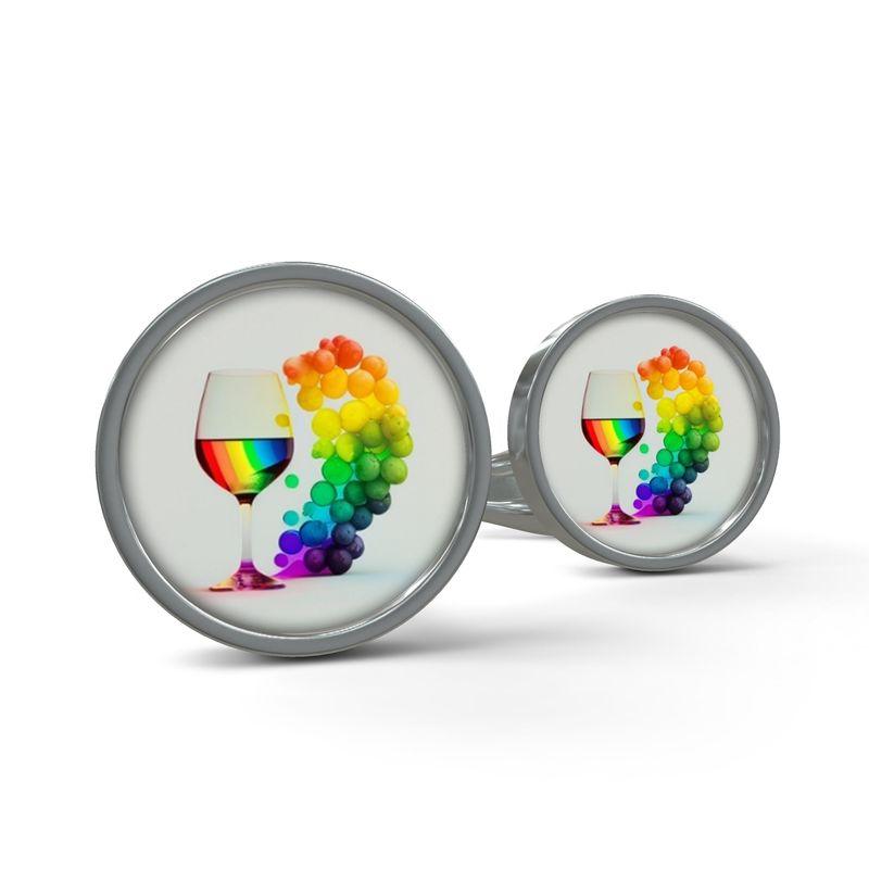 Pride Vineyard Cufflinks - SOMM DIGI
