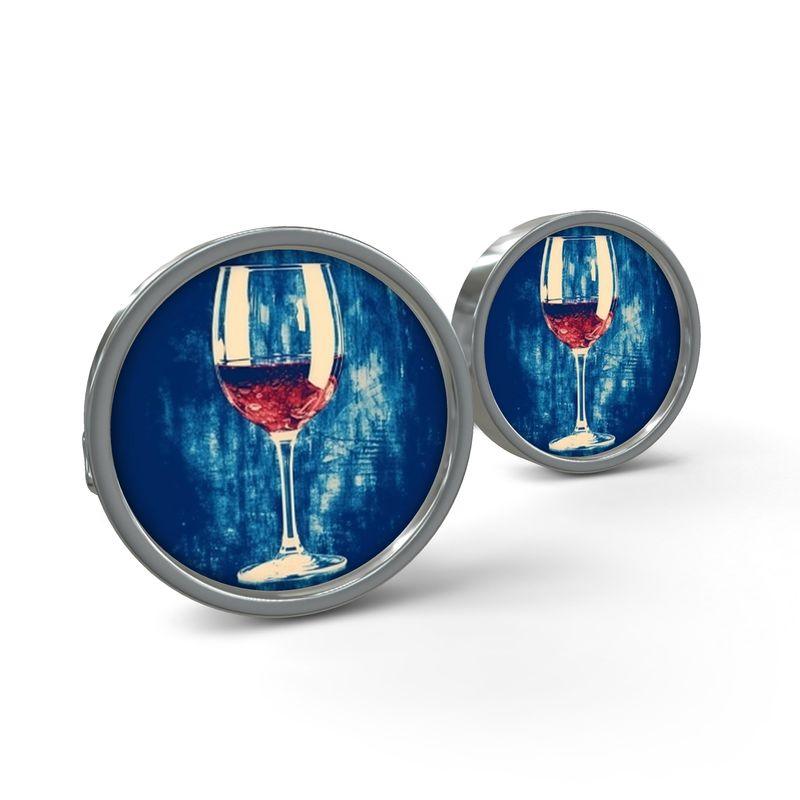 Vintage Red Wine Cufflinks - SOMM DIGI