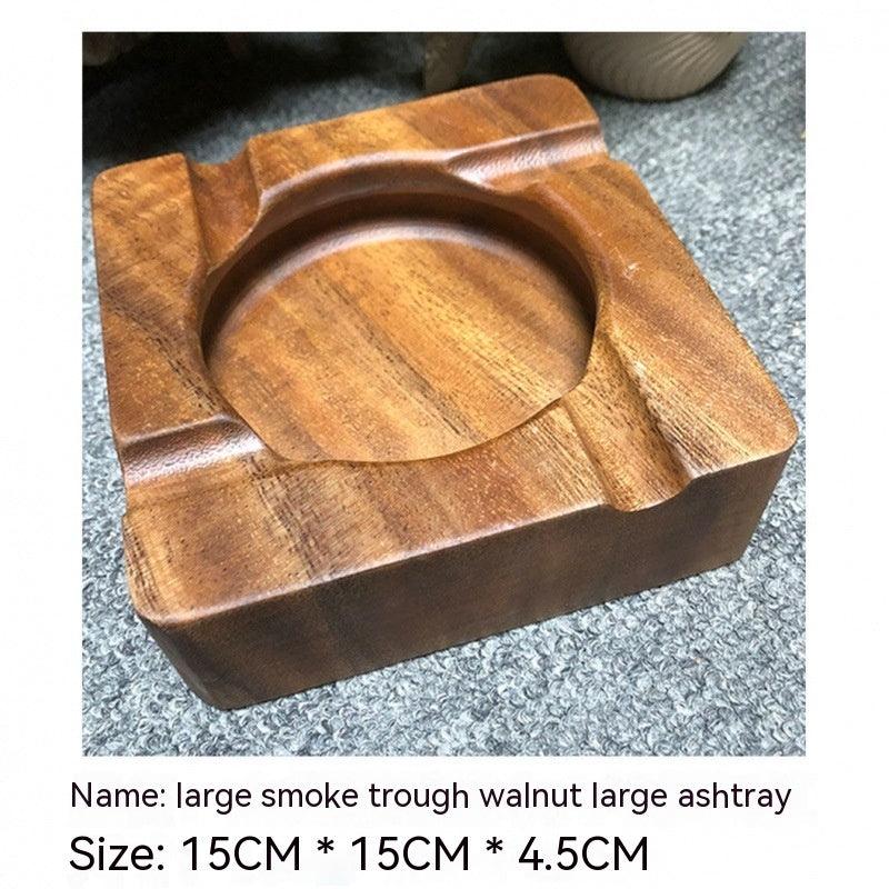 Cigar Ashtray Walnut Solid Wood - SOMM DIGI