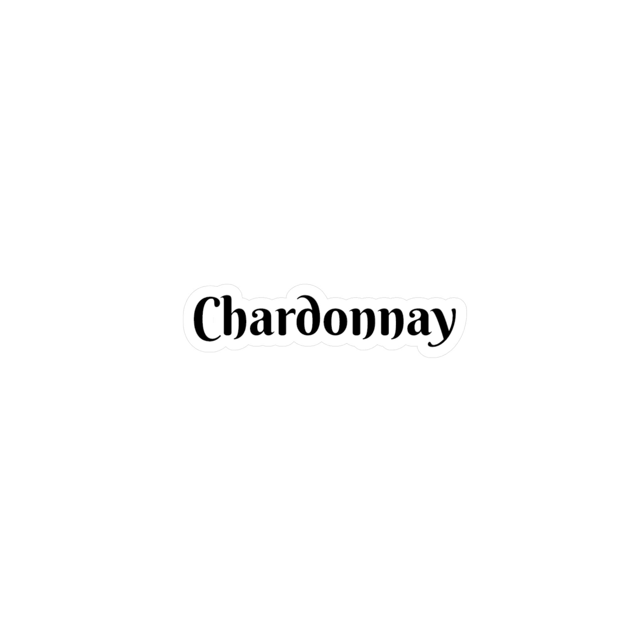 Chardonnay Kiss-Cut Vinyl Decals - SOMM DIGI