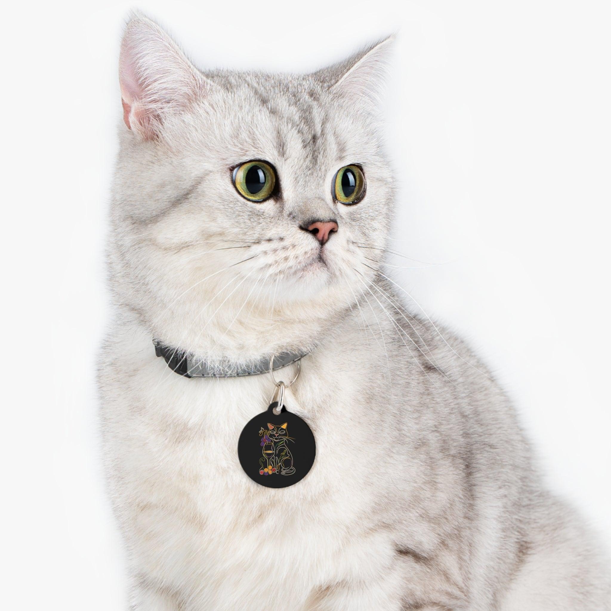 Cabernet Cat: Sip in Style Pet Tag - SOMM DIGI