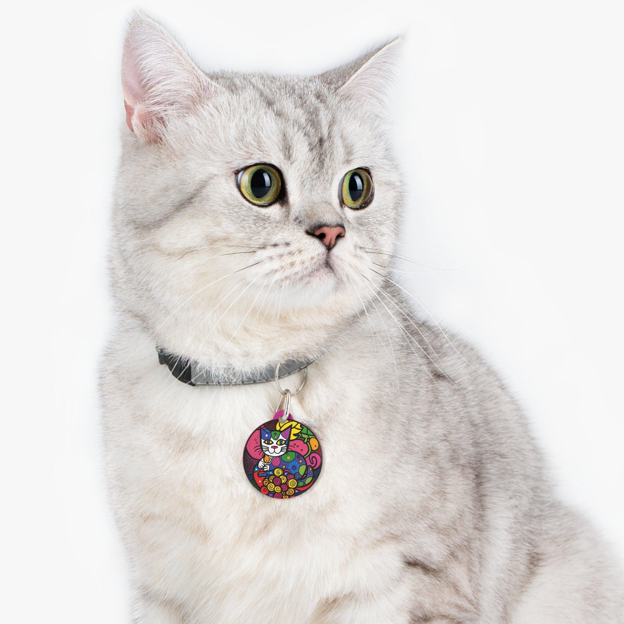 KaleidoCat: A Spectrum of Style Wine Pet Tag - SOMM DIGI