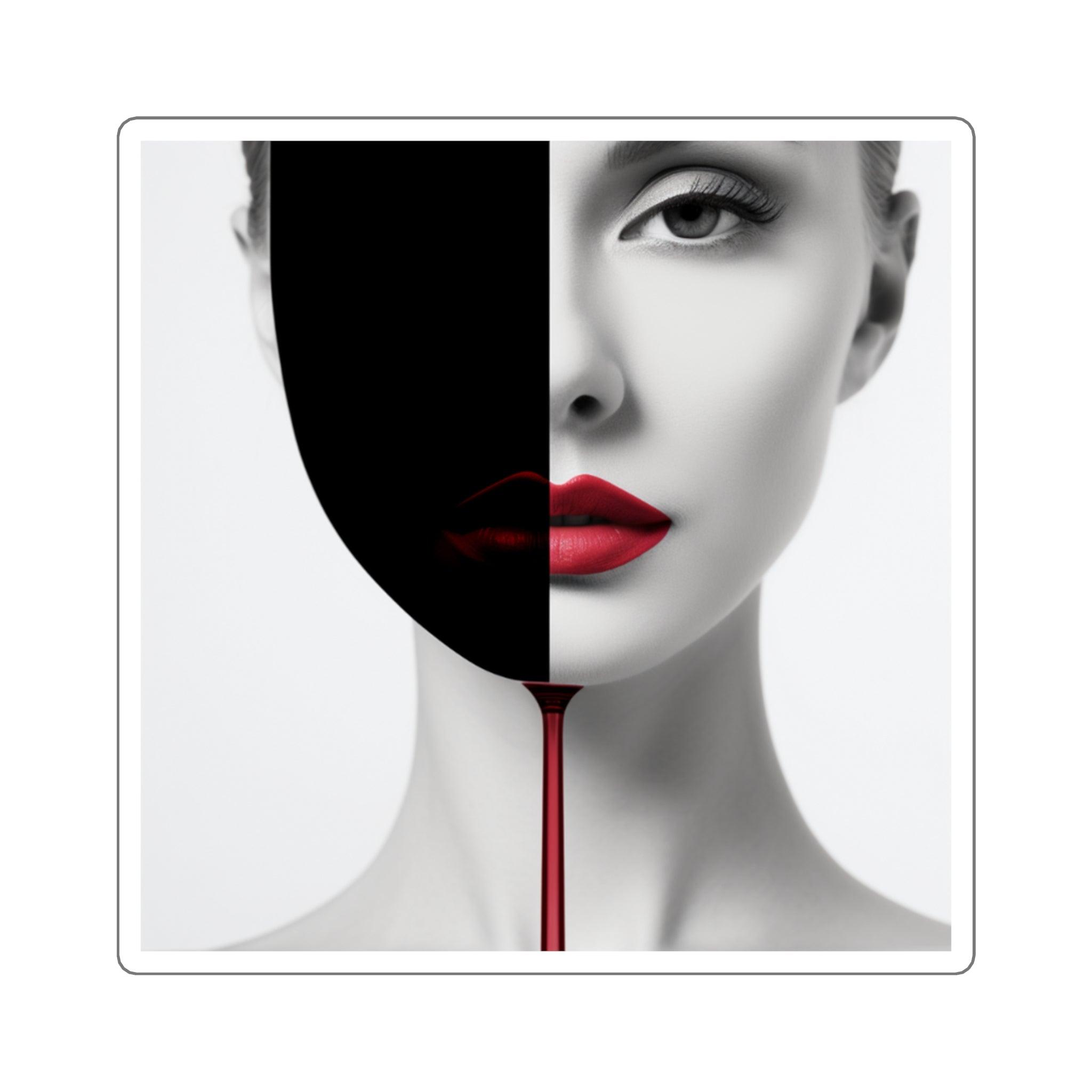 Wine Art Square Stickers - SOMM DIGI