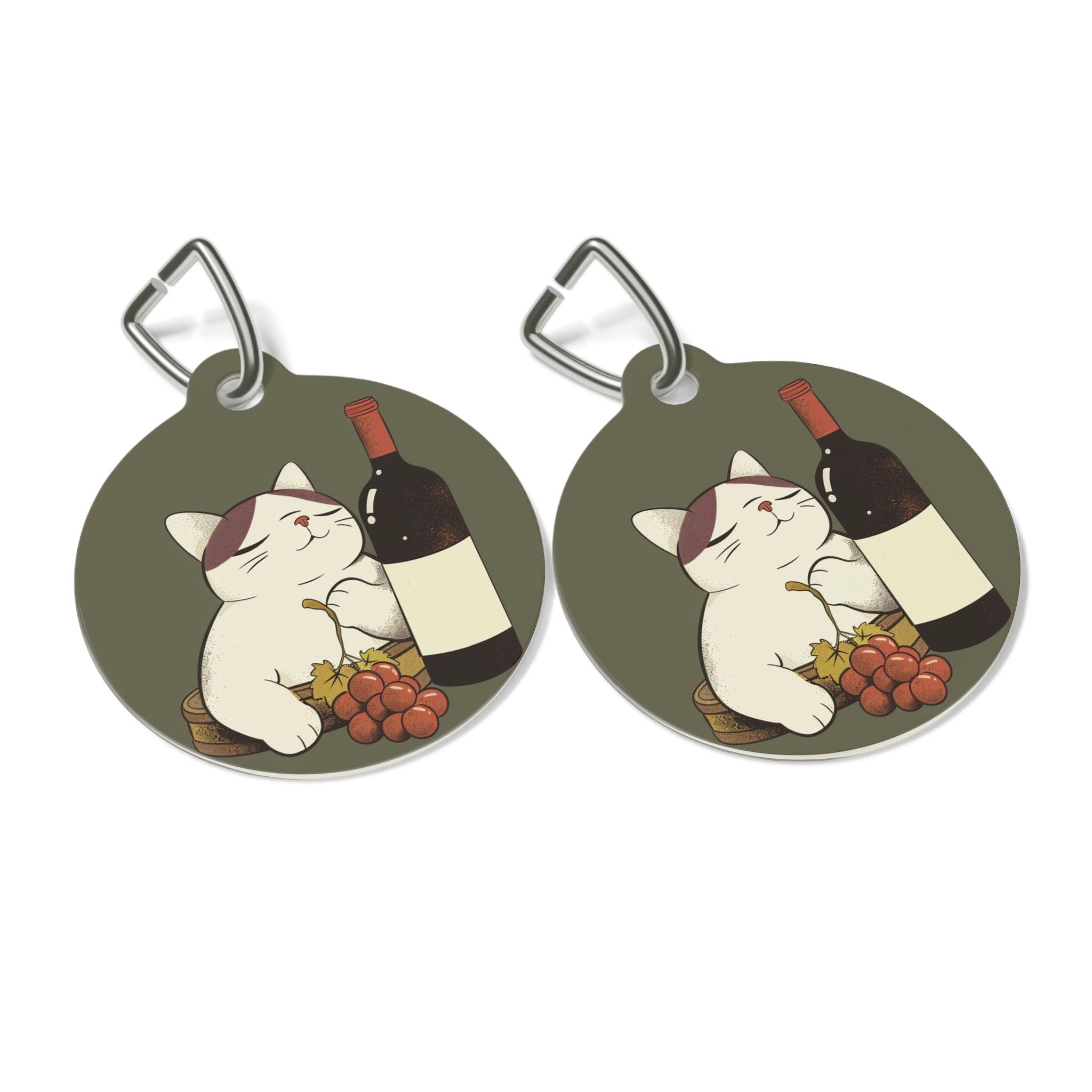 Purrfect Pairing: Wine & Whiskers Pet Tag - SOMM DIGI