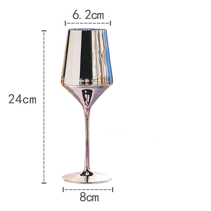 Luxurious Sipping: Rose Gold Crystal Goblet for the Discerning Wine Lover