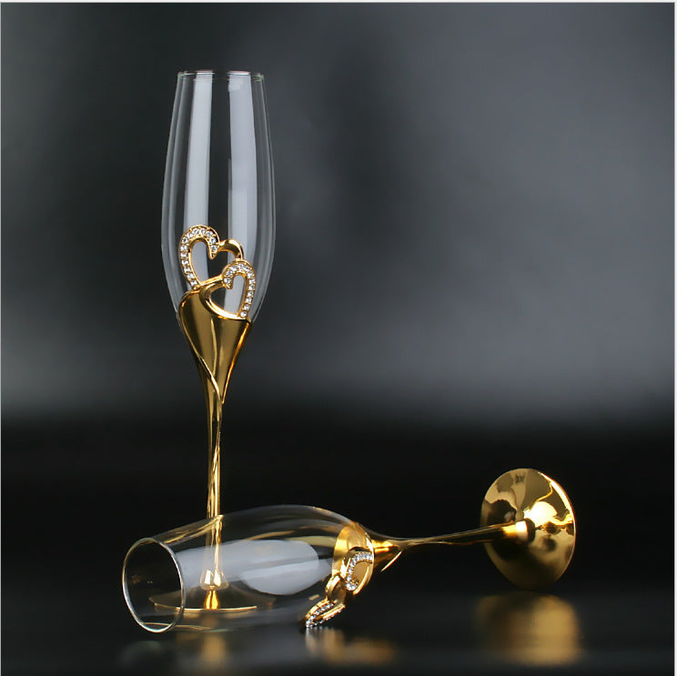 Crystal Diamond Sparkling Wine Glass