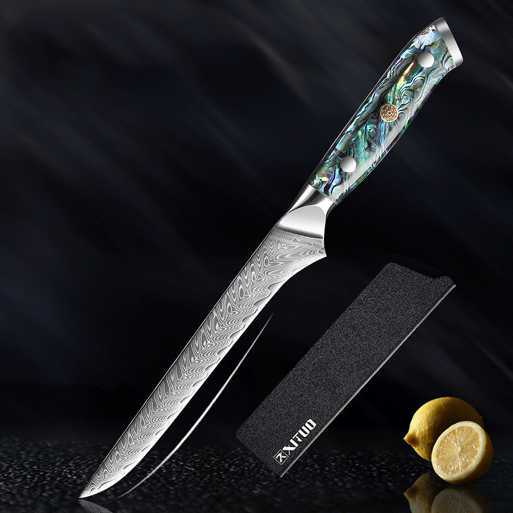 Japanese Style Kitchen Steak Knife Set - Chef & Santoku Knives