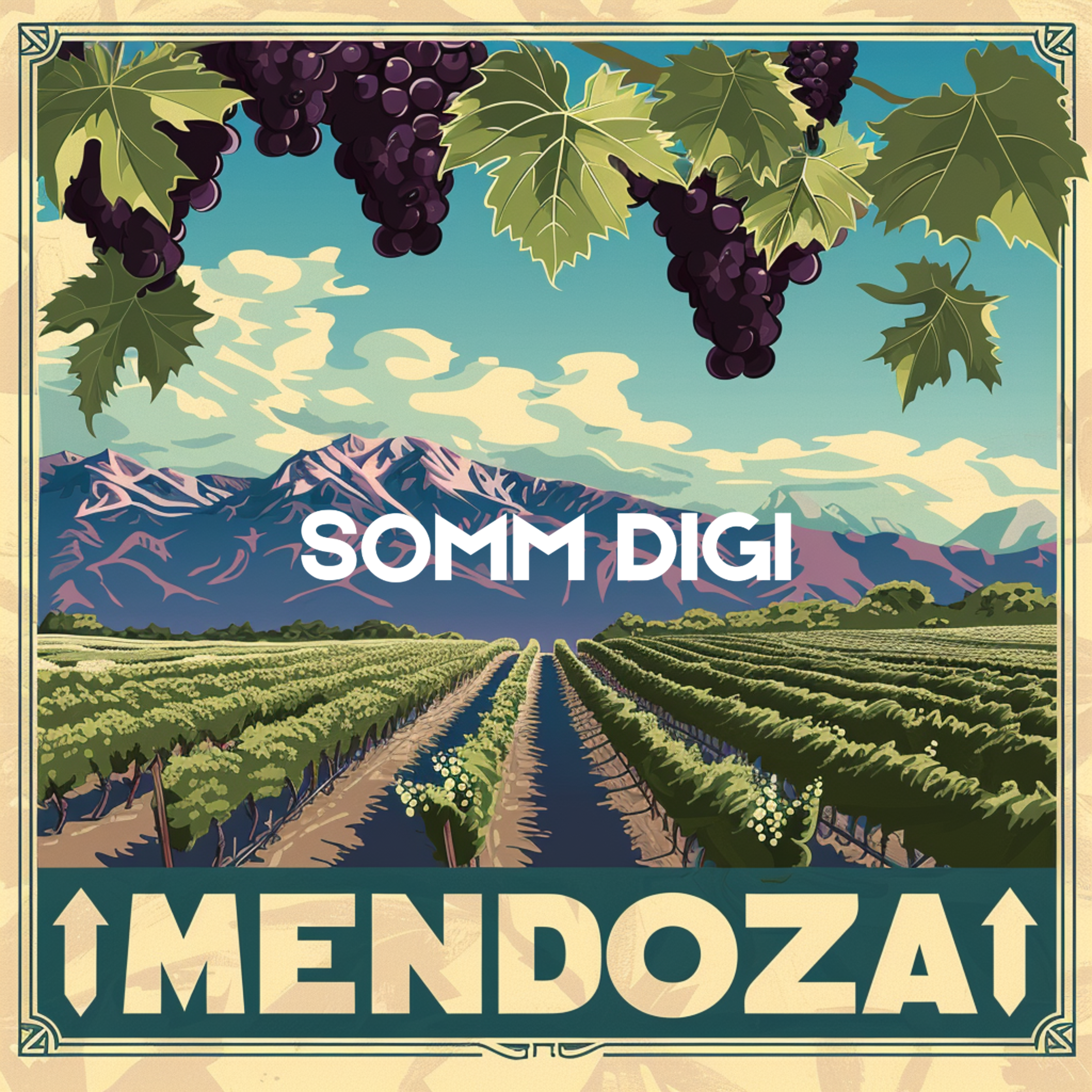 Mendoza Travel Poster - Digital Art