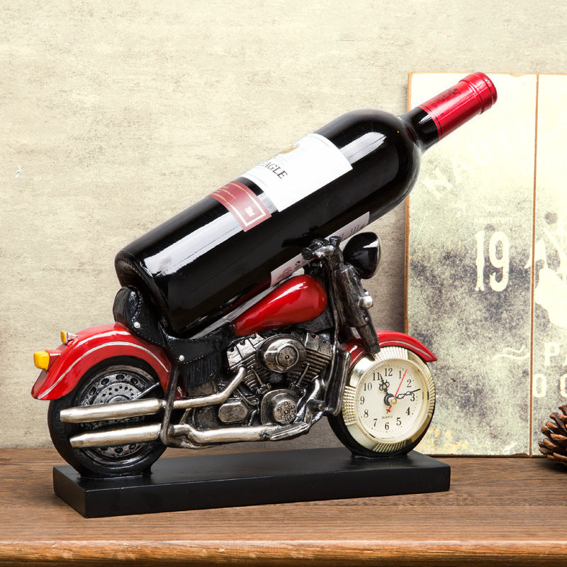 Retro Rider" Motorcycle Wine Rack