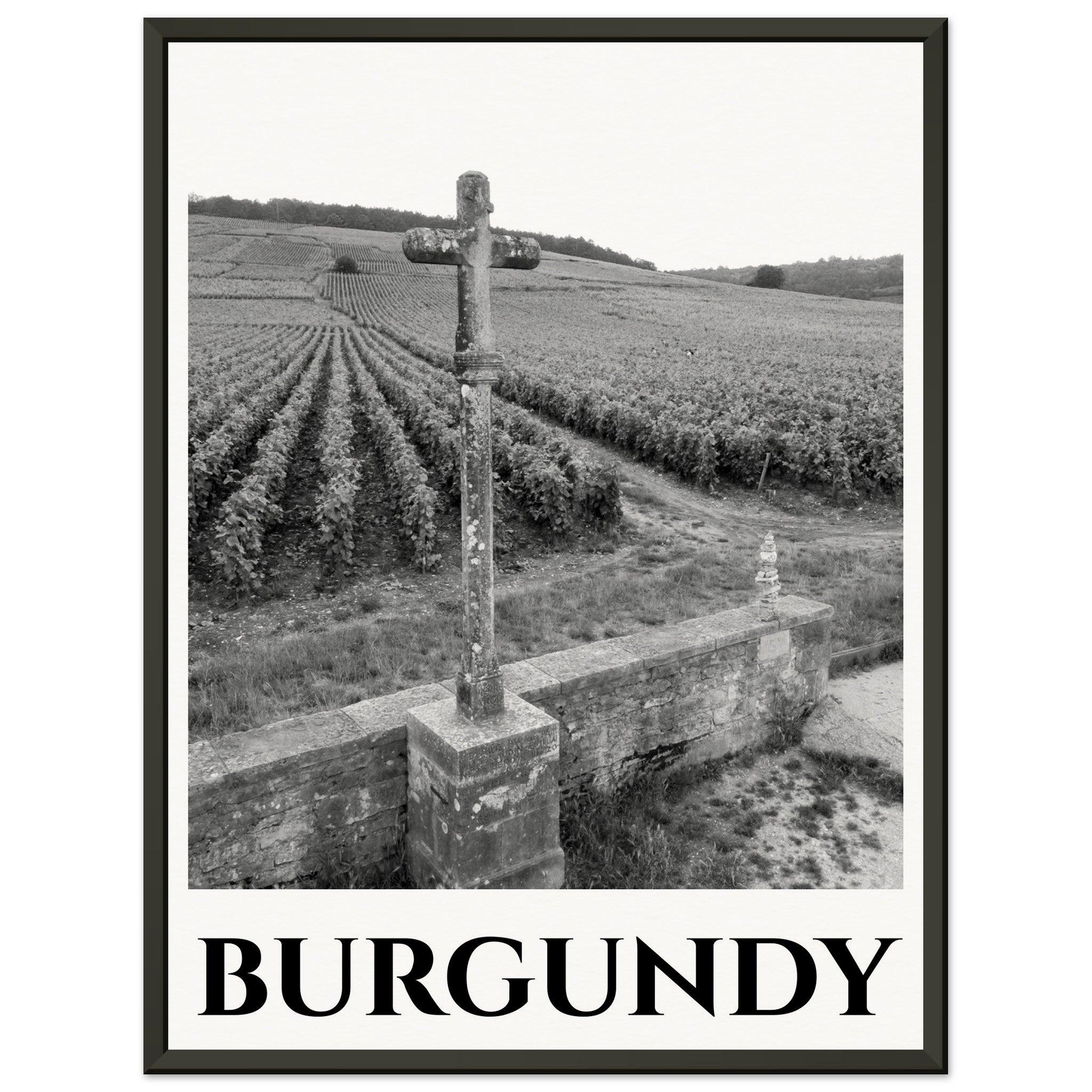 Timeless Elegance: The Burgundy Vineyard Poster