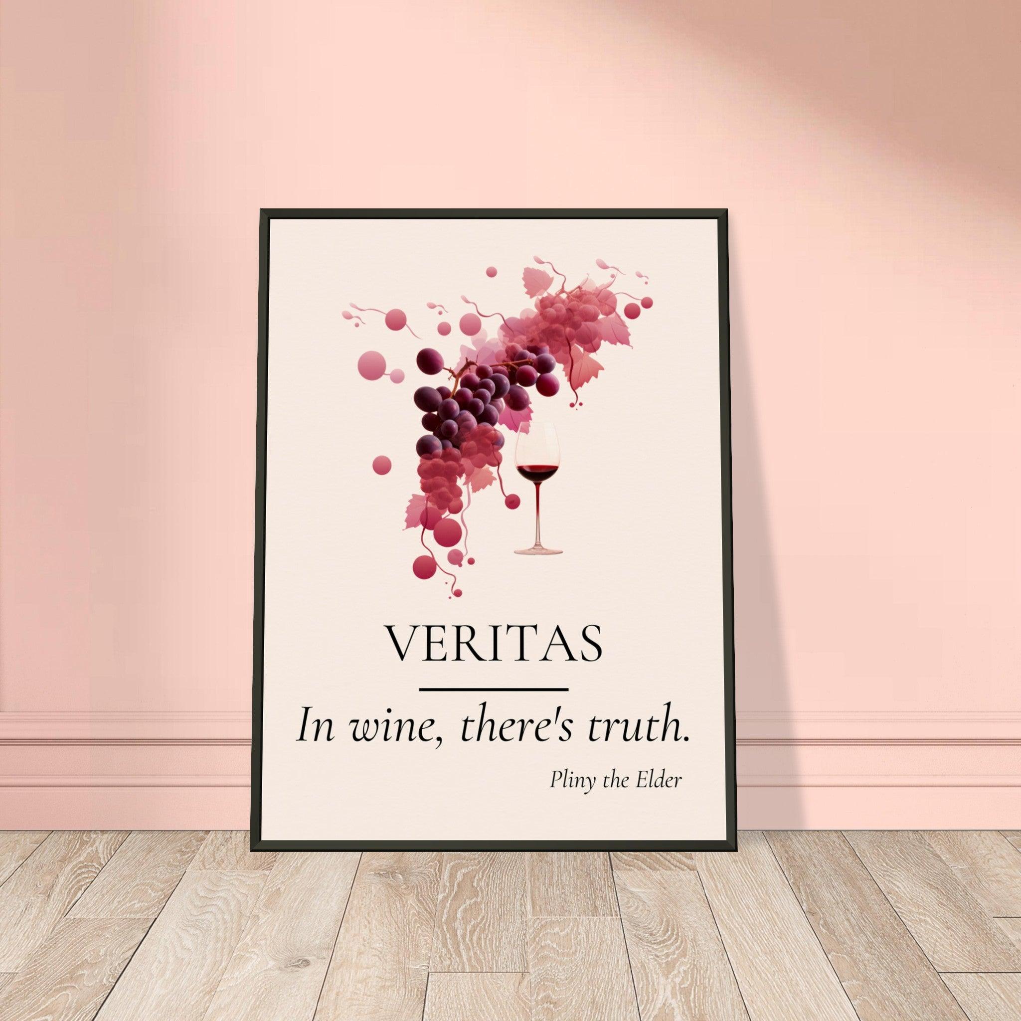 Truth in Every Sip - Wine Quotes Wall Art - SOMM DIGI