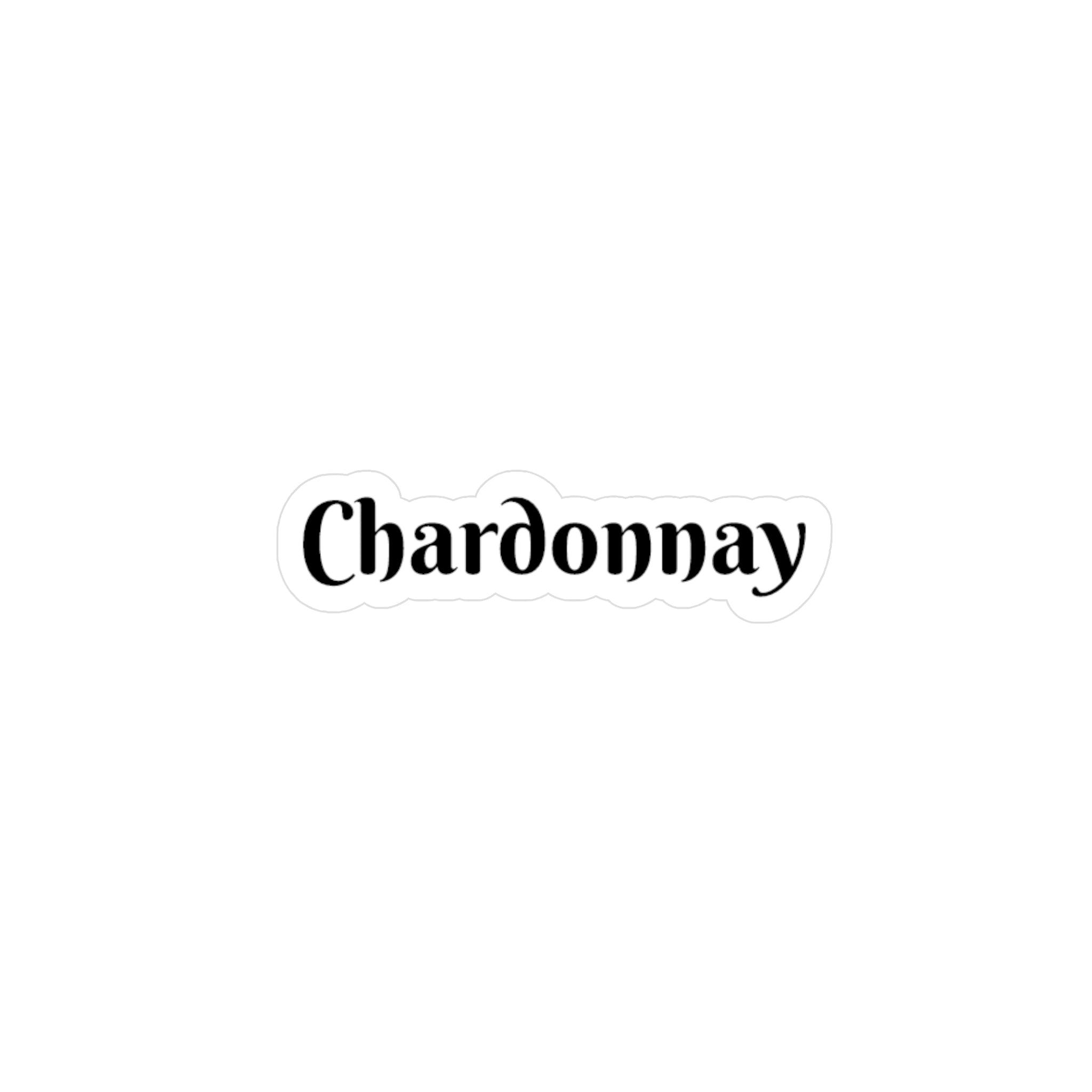 Chardonnay Kiss-Cut Vinyl Decals - SOMM DIGI