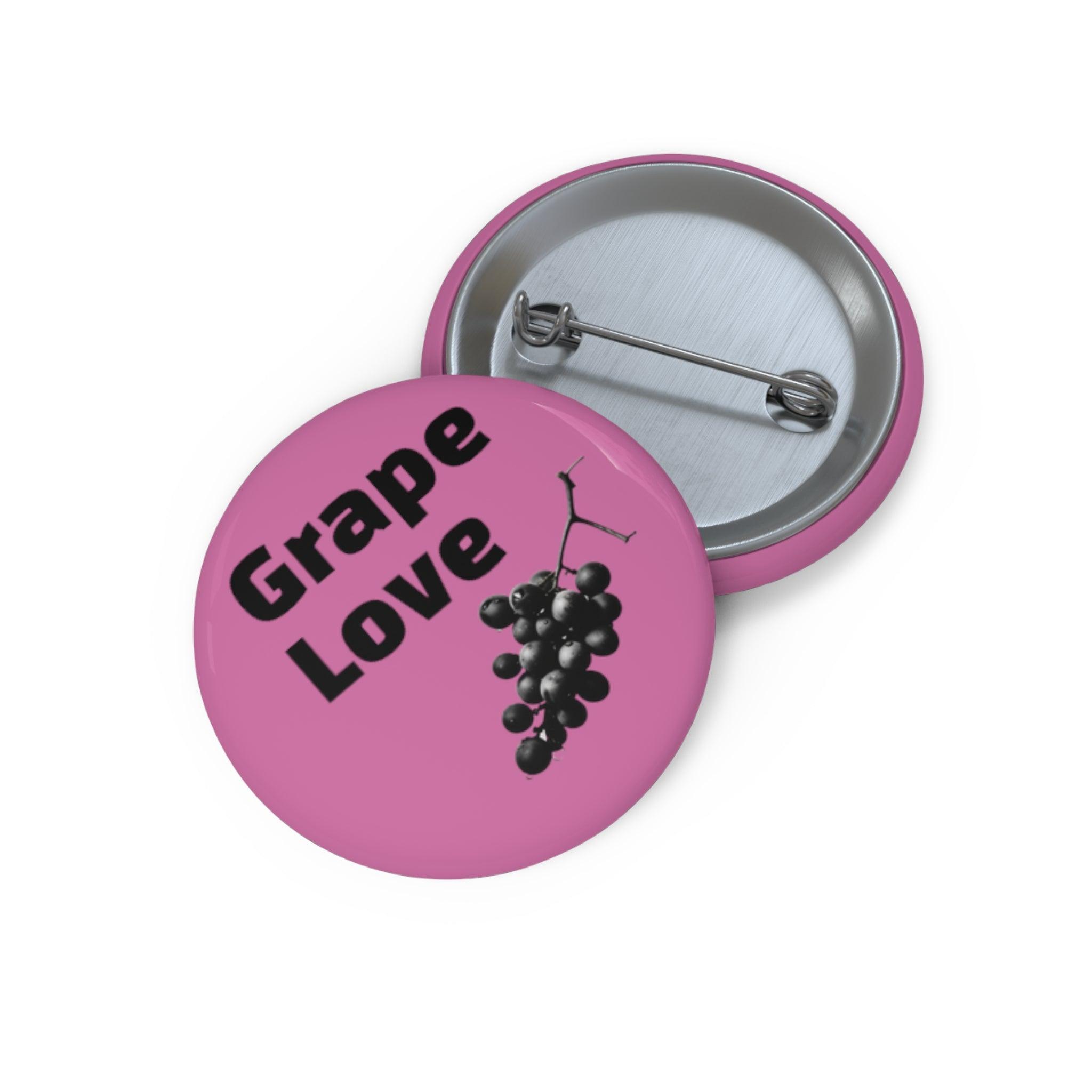 Grape Love Pin Buttons
