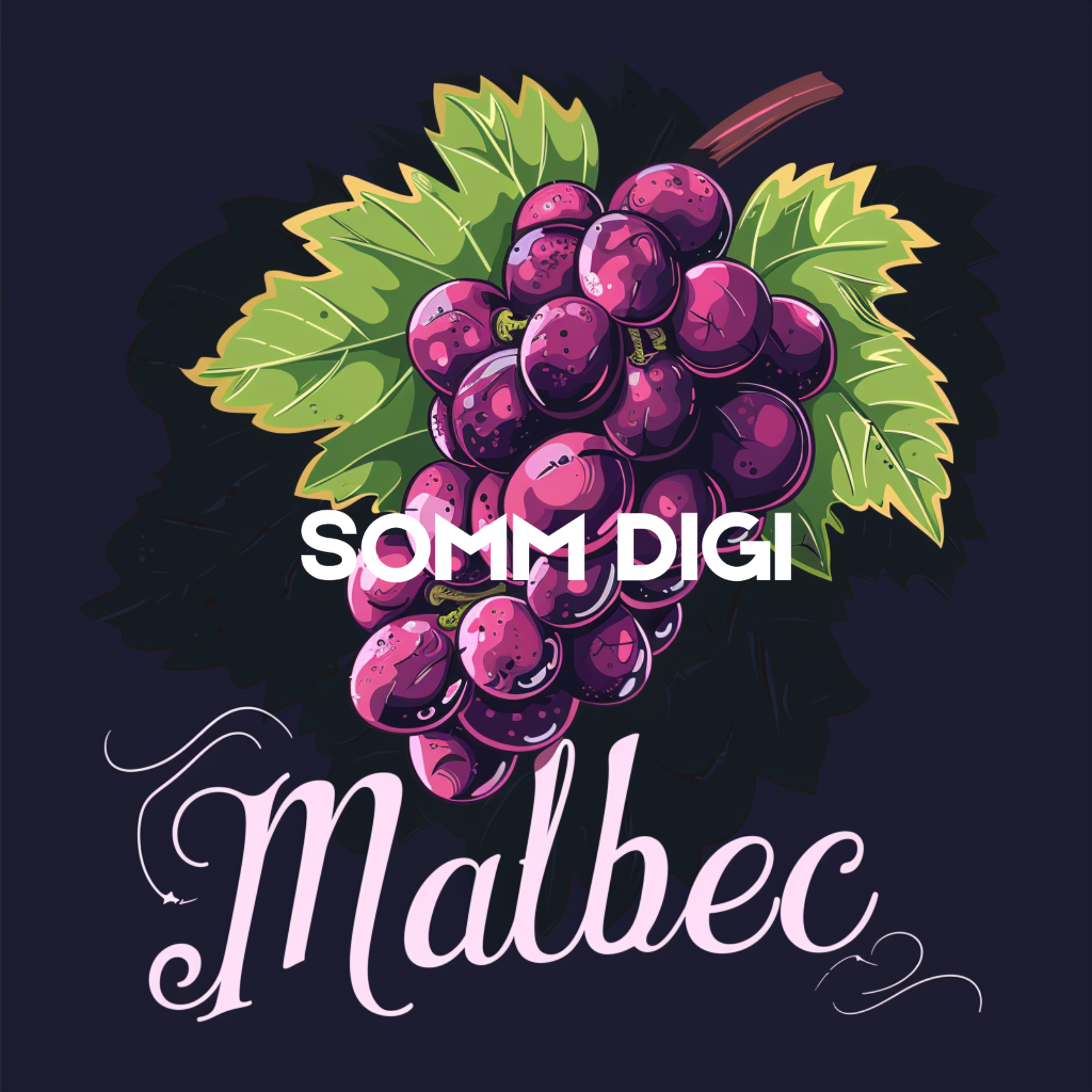 Malbec Illustration Wine Art