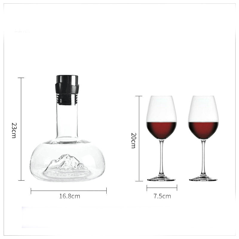 Household Simple Breathing Crystal Glass Decanter