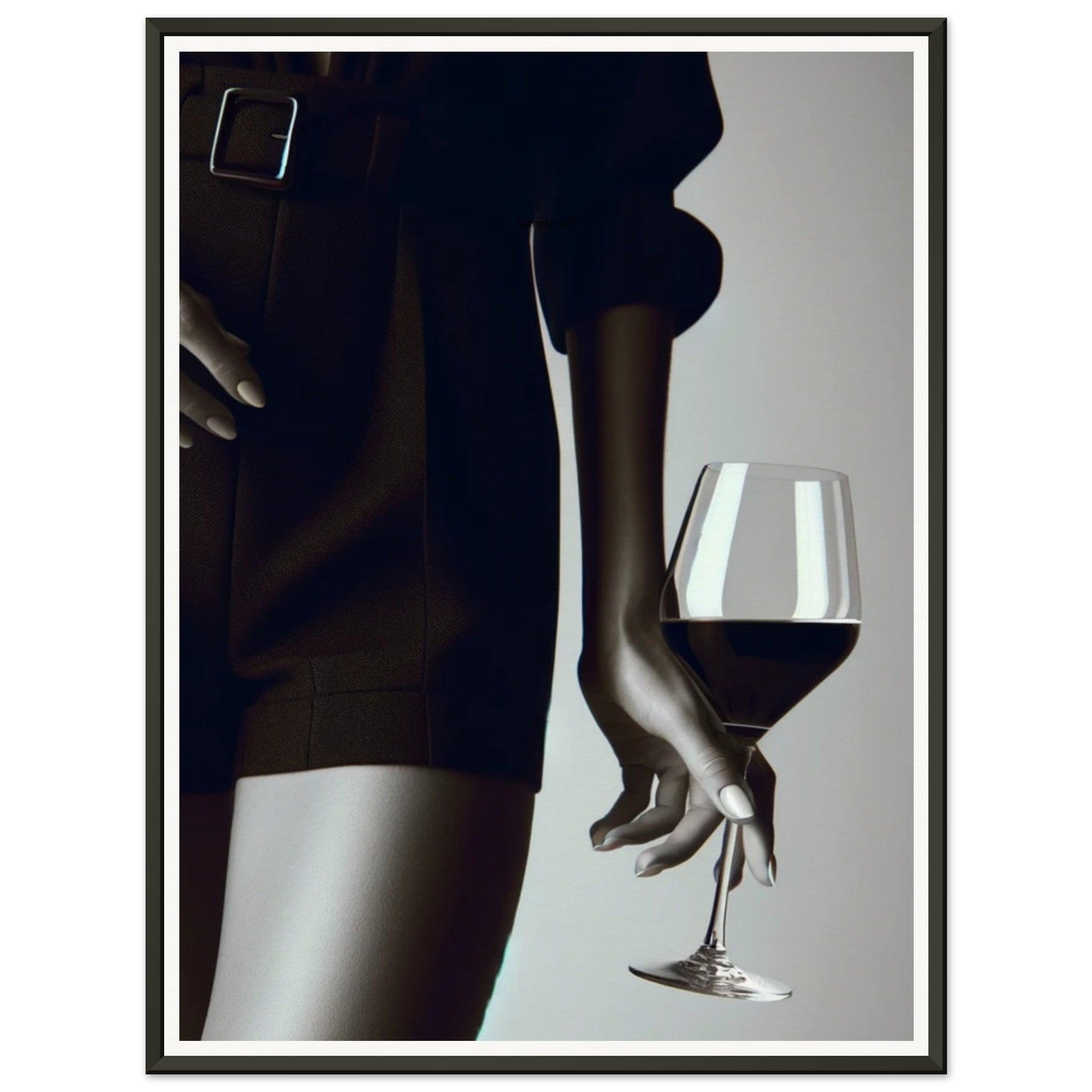Contemporary Elegance Framed Wine Poster