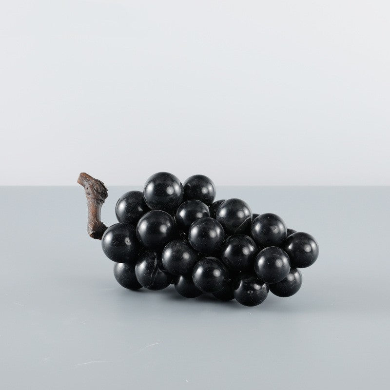 Marble Grape Cluster Ornament | Elegant Wine Bar and Cellar Decor