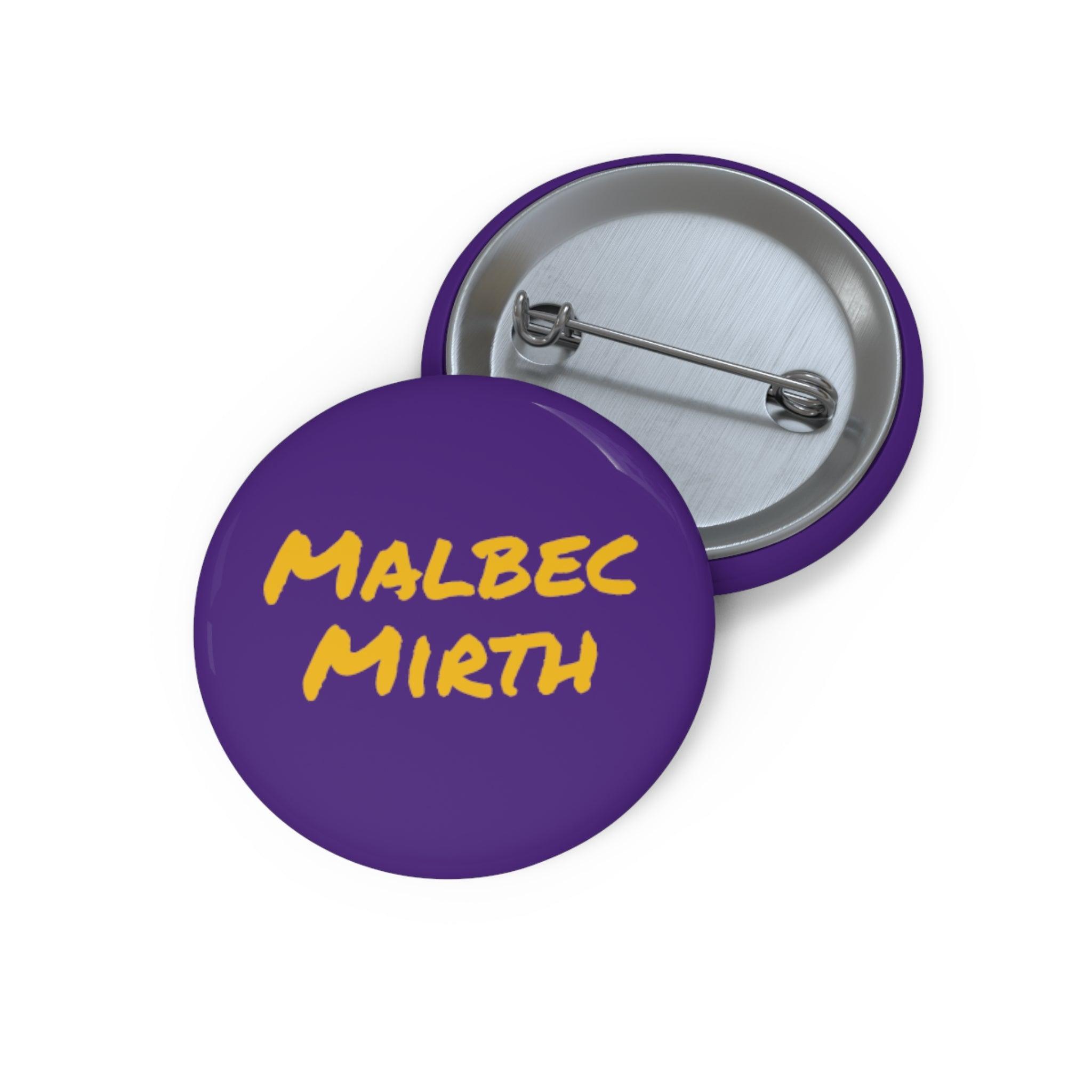 Malbec Mirth Pin Buttons - SOMM DIGI