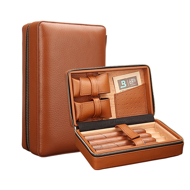 Cigar Humidor Leather Case